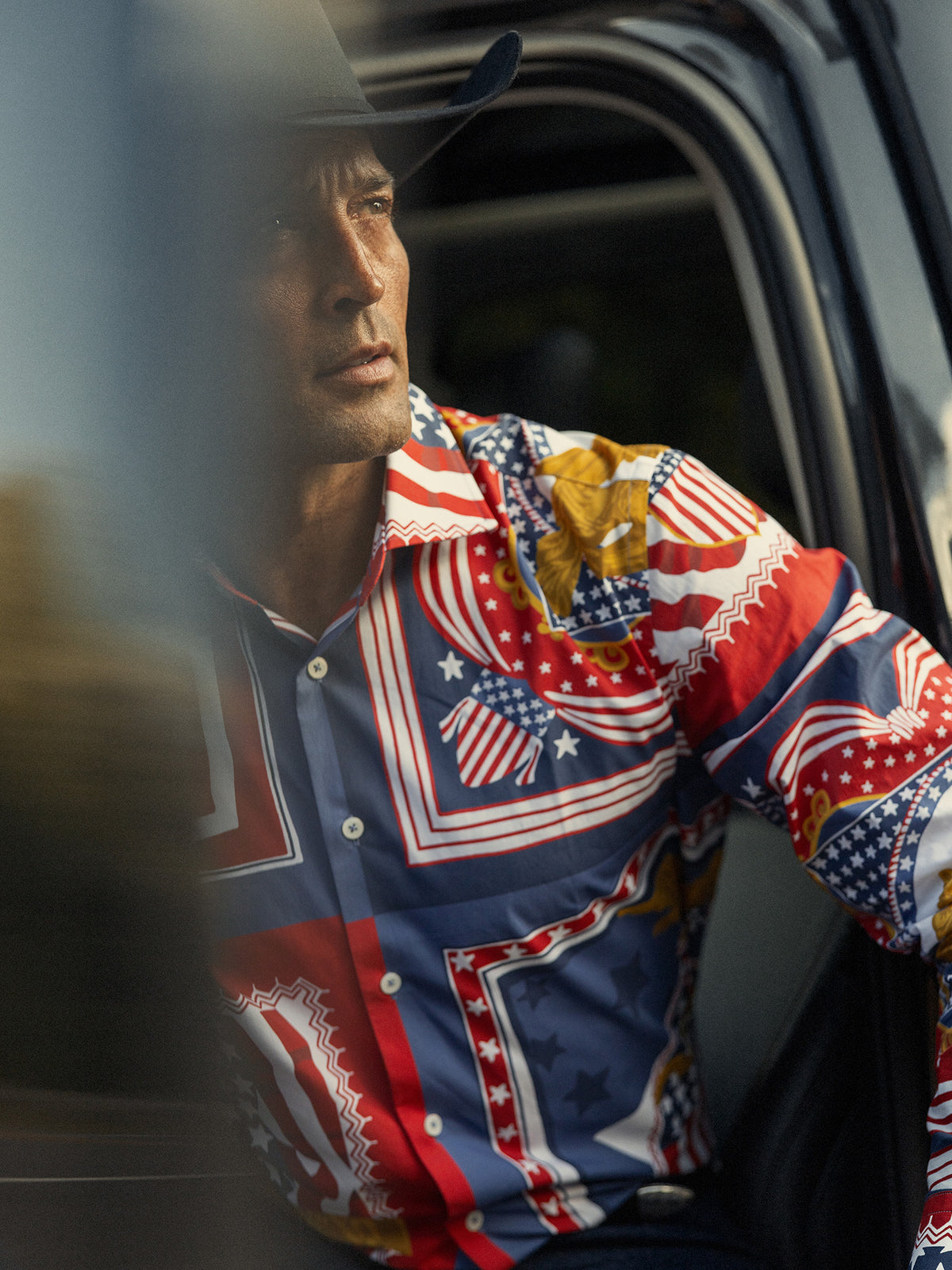 Reynolds Printed USA Patchwork Shirt