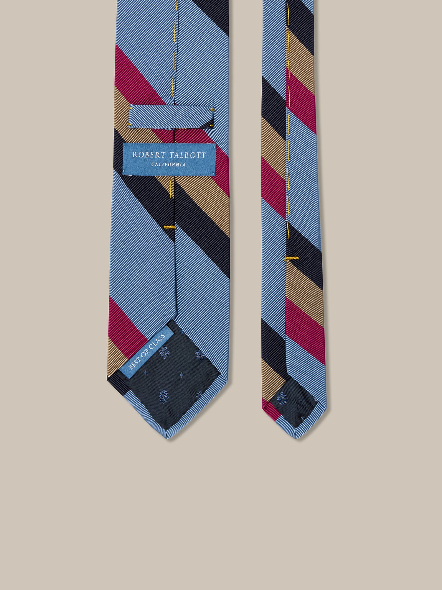 Robert Bold Silk Cotton Stripe Best of Class Necktie
