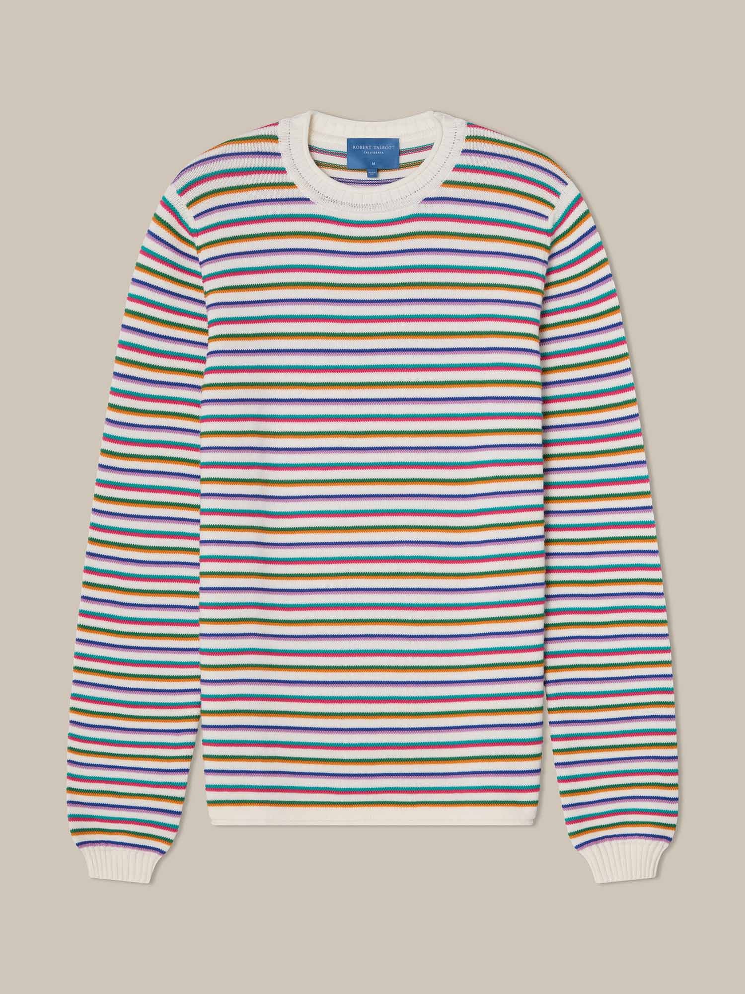 Hilton Multi Stripe Rollneck Sweater