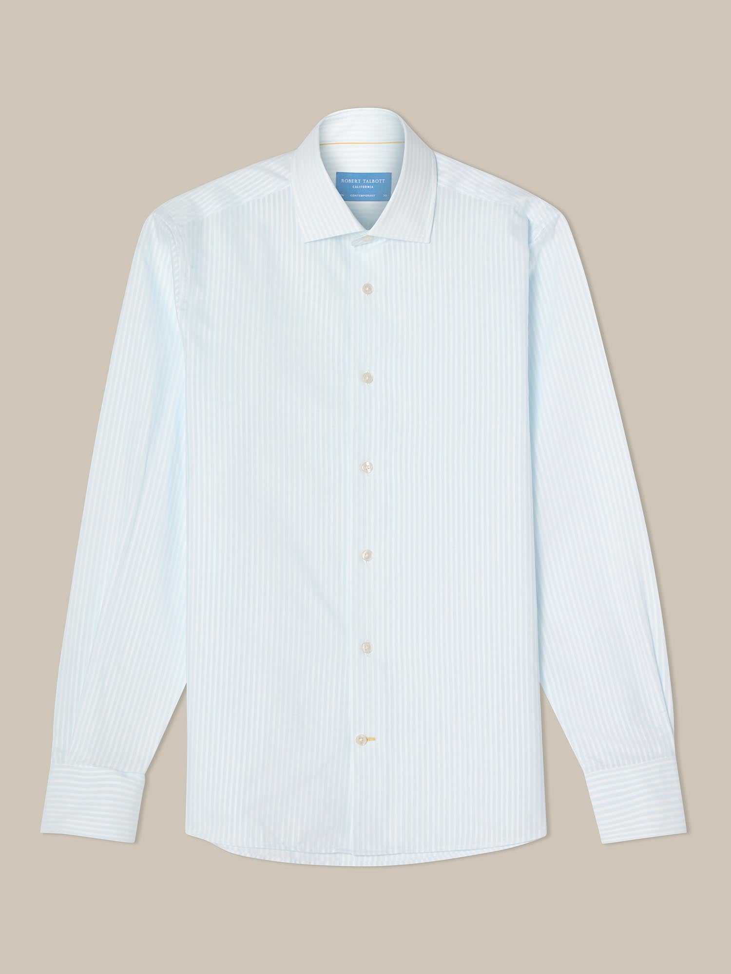 Reynolds Dobby Stripe Shirt in Contemporary fit
