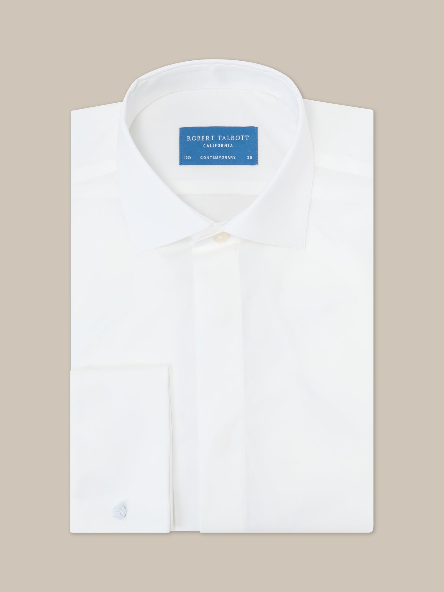 dress shirt placket Slim Fit White Concealed Placket Dress Shirt