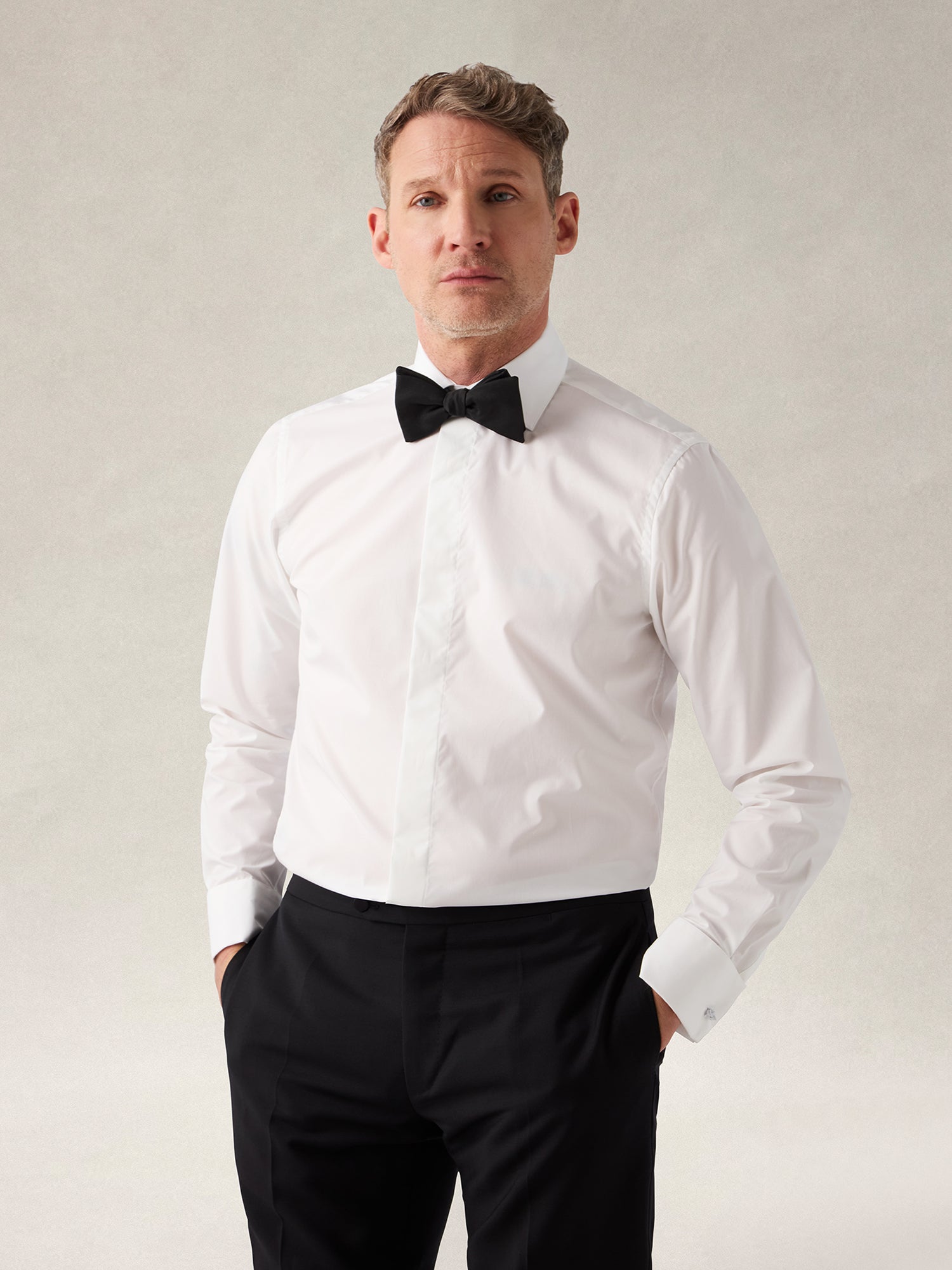 Reynolds Hidden Placket Formal Shirt in Contemporary fit image