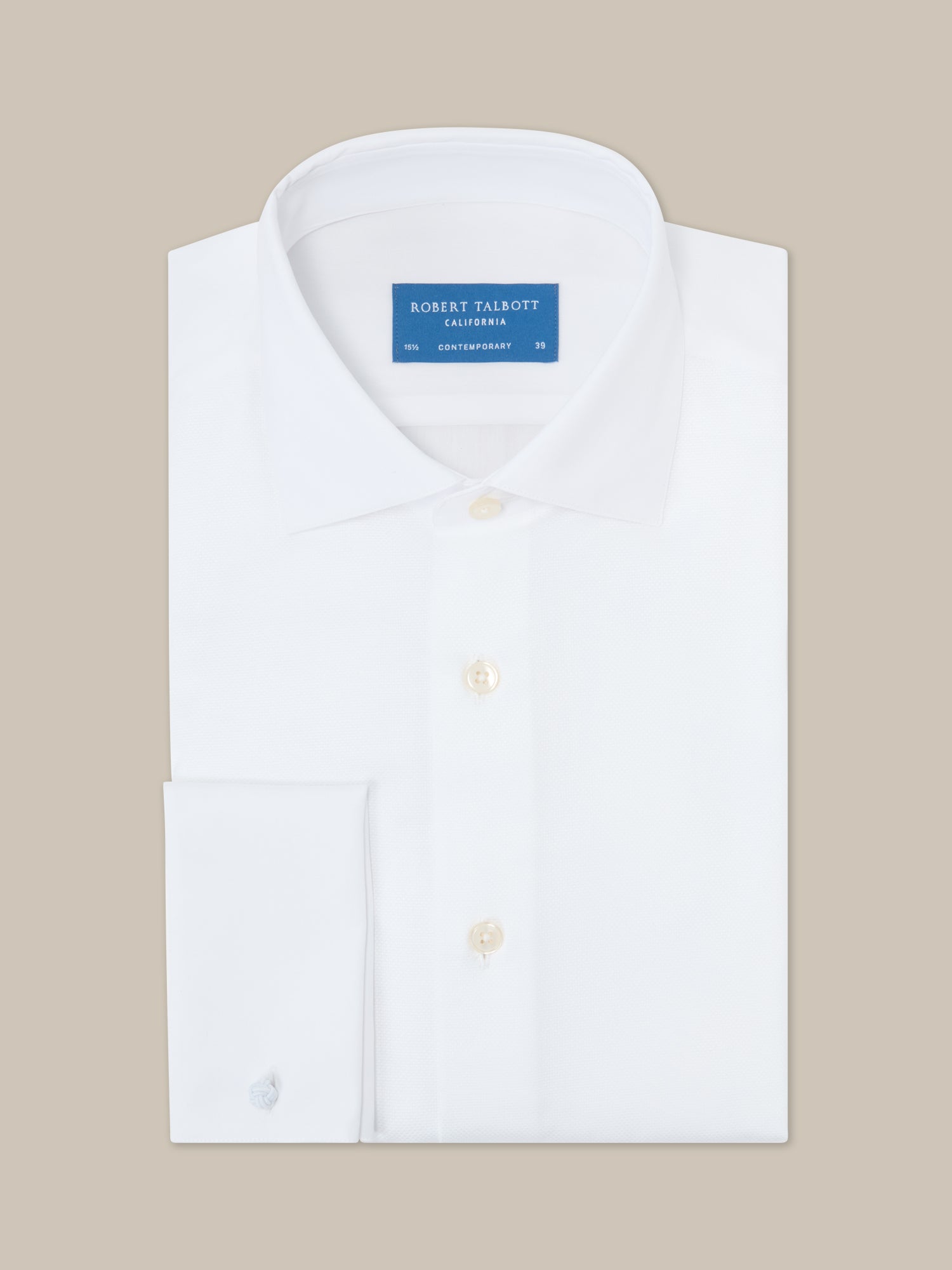 Reynolds Pique Bib Formal Shirt in Contemporary Fit 18 / White Reynolds Pique Bib Formal Shirt in Contemporary Fit 18 / White