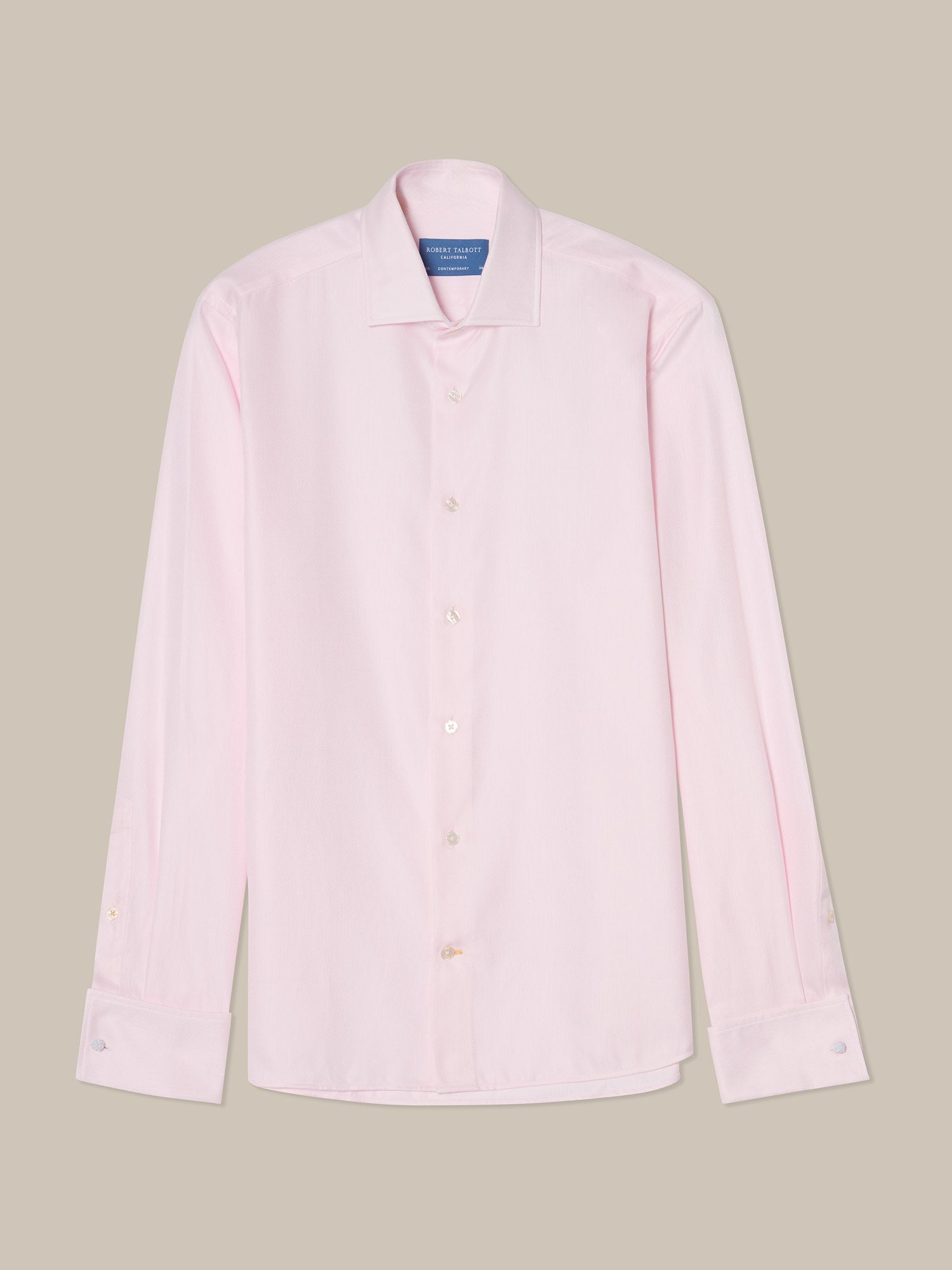 Reynolds Contemporary French Cuff Herringbone Shirt