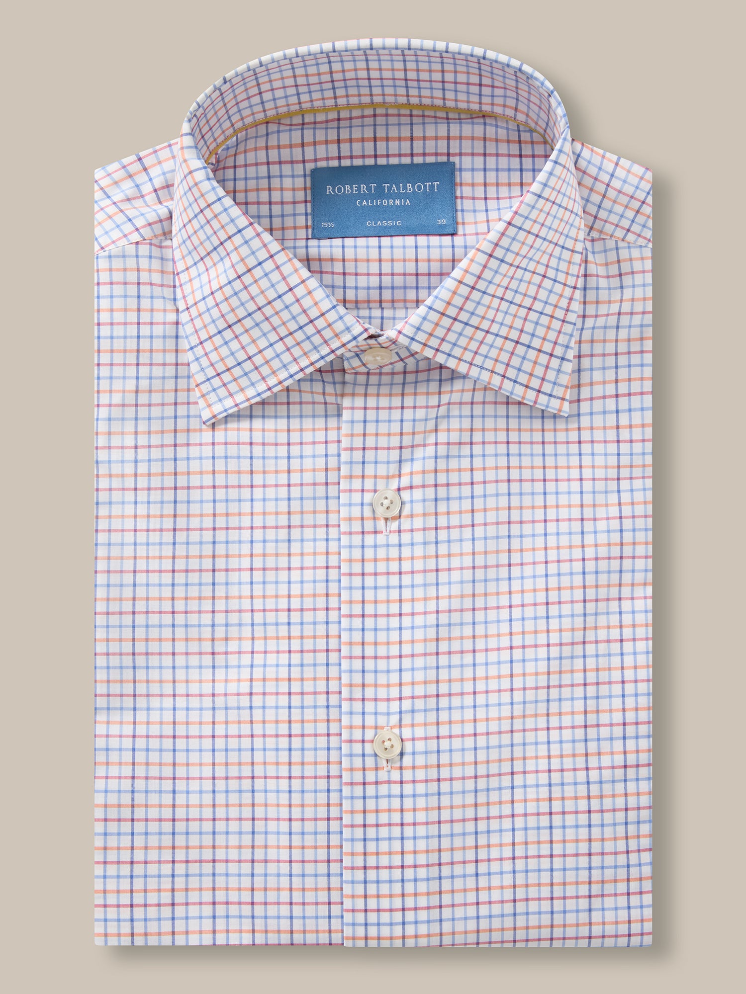 Madison Check Light Weight Poplin Shirt in Contemporary fit