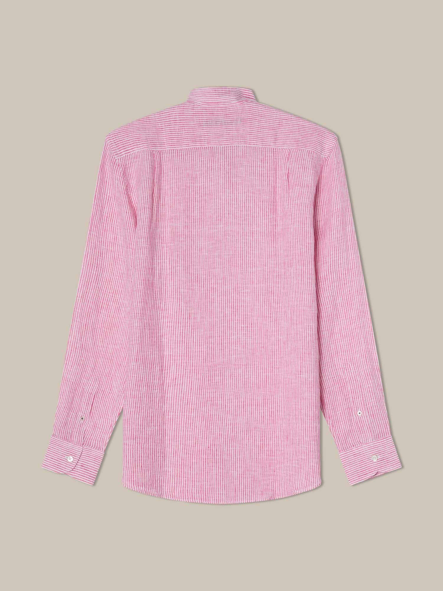 Morgan Medium Stripe Linen Shirt