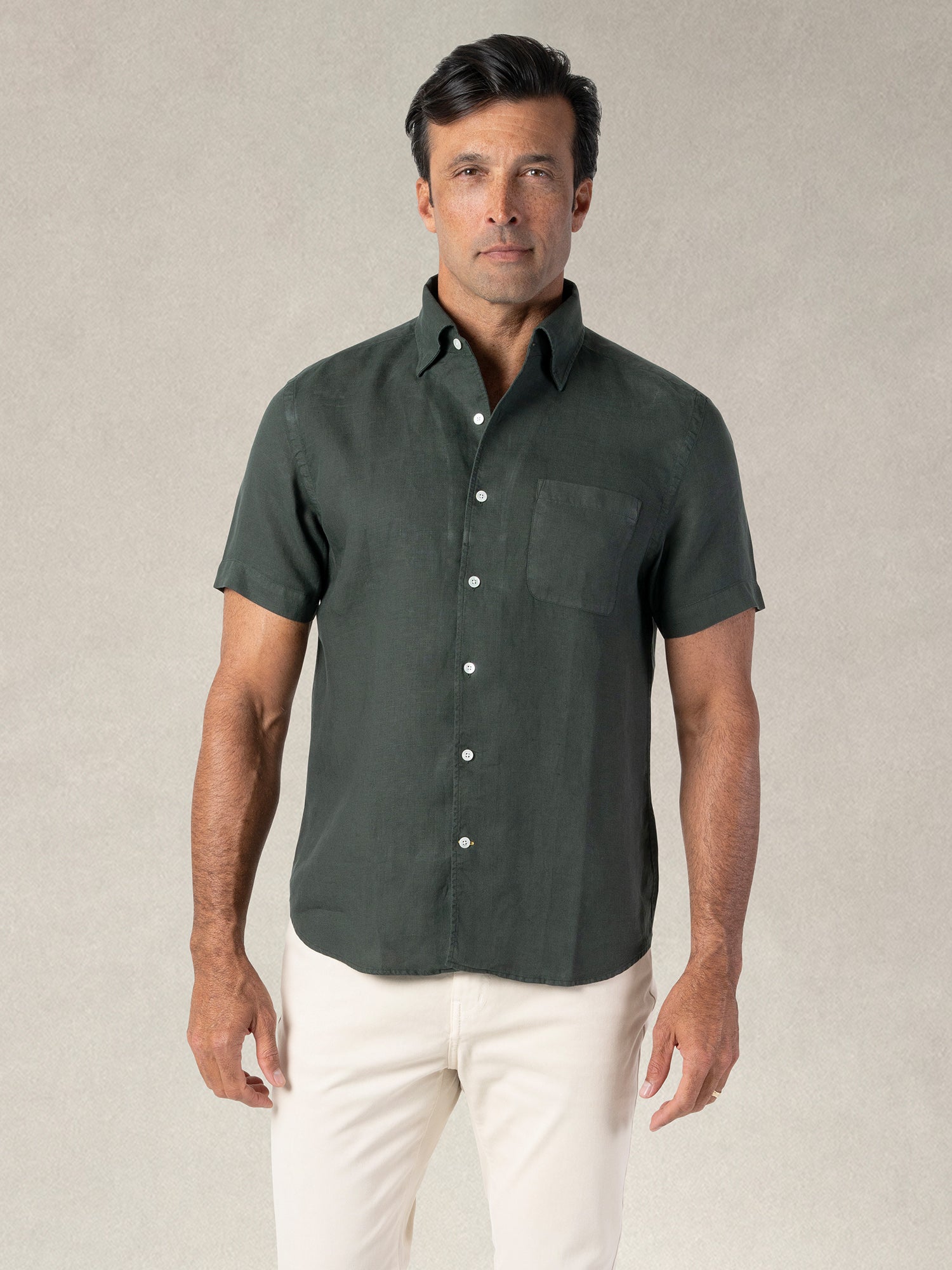 Morgan Short Sleeve Linen Shirt