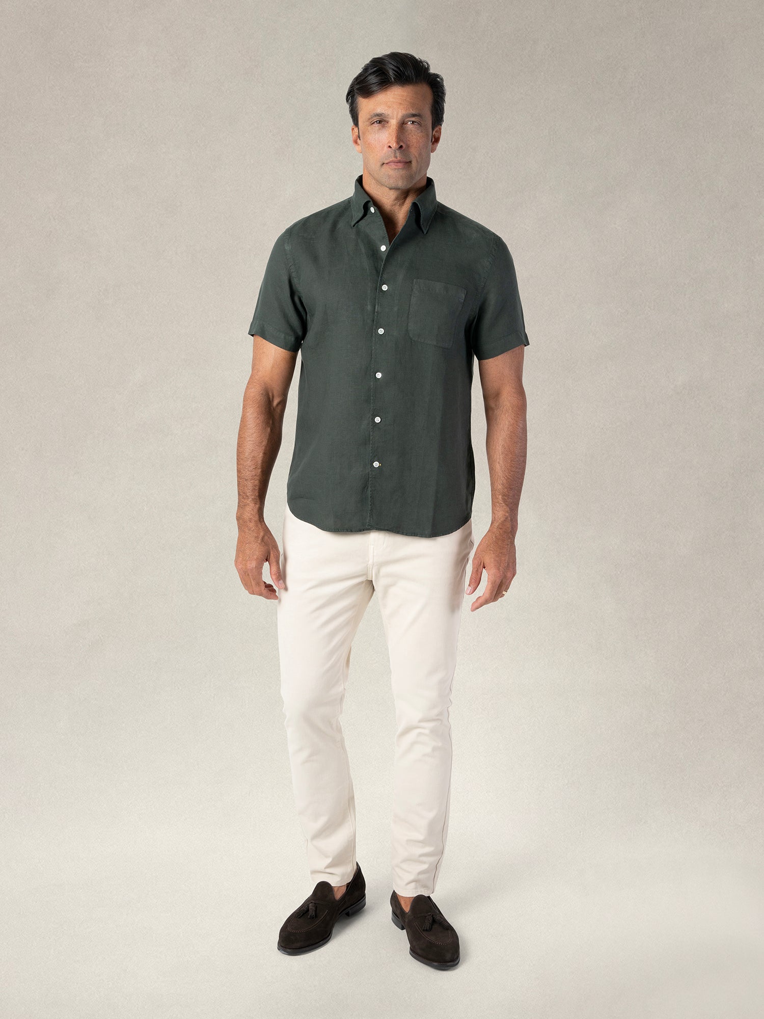 Morgan Short Sleeve Linen Shirt