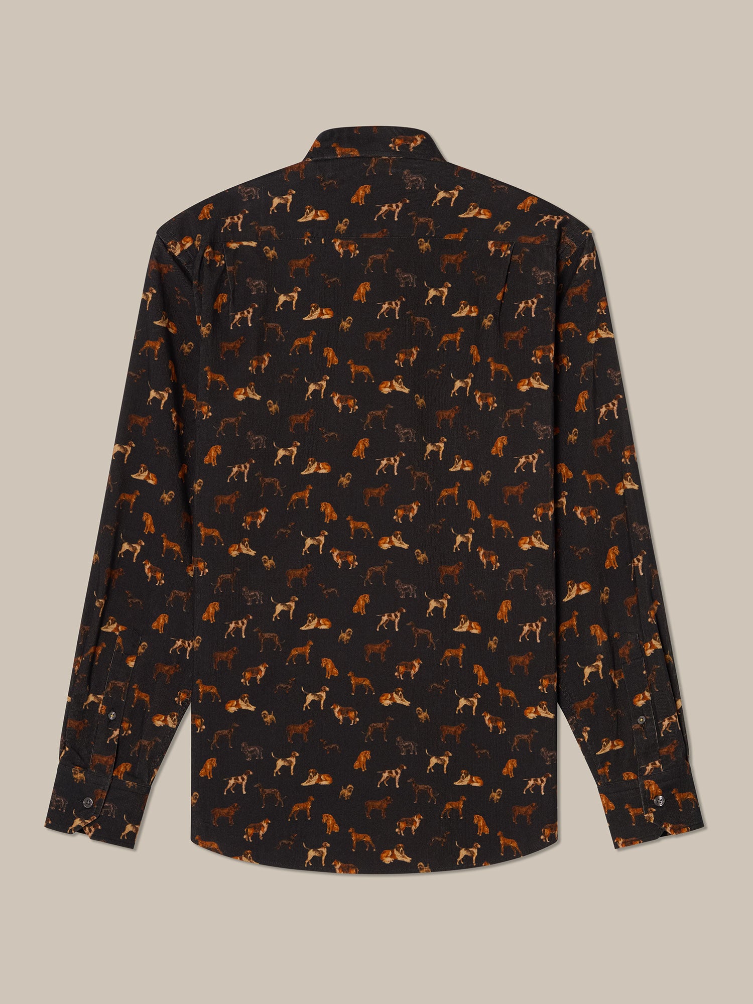 Reynolds Dog Print Pinwale Corduroy Shirt image