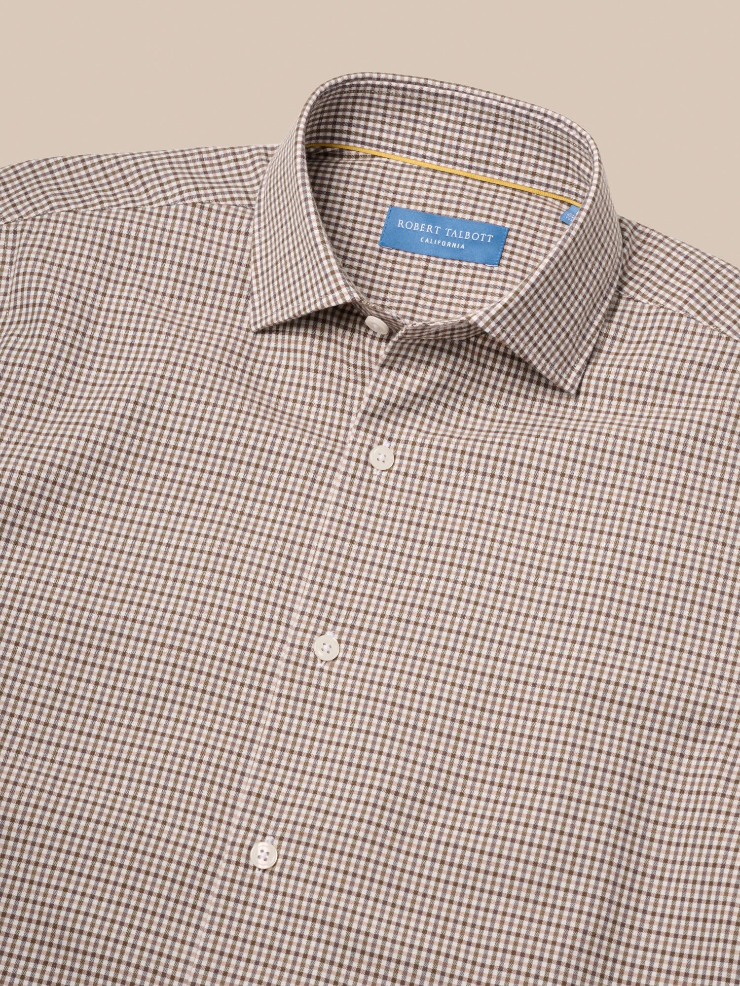 Reynolds Ultra Light Weight Brushed Check Shirt