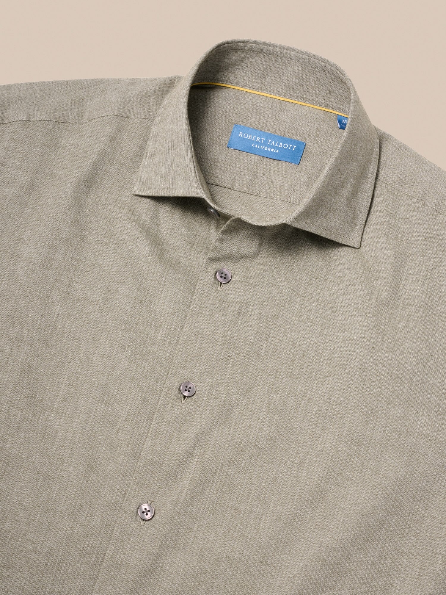 Reynolds Ultra Light Weight Brushed Herringbone Shirt image