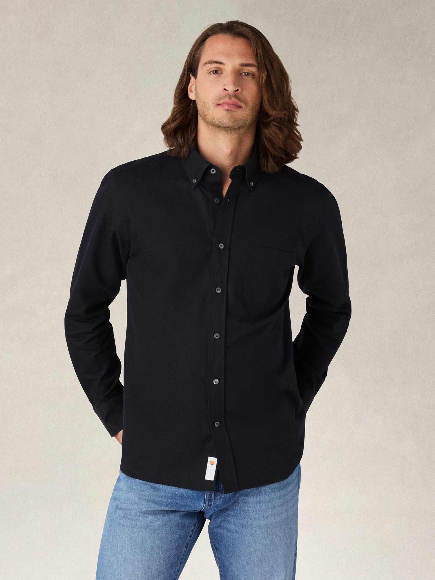 Harrison Button Down Pique Shirt
