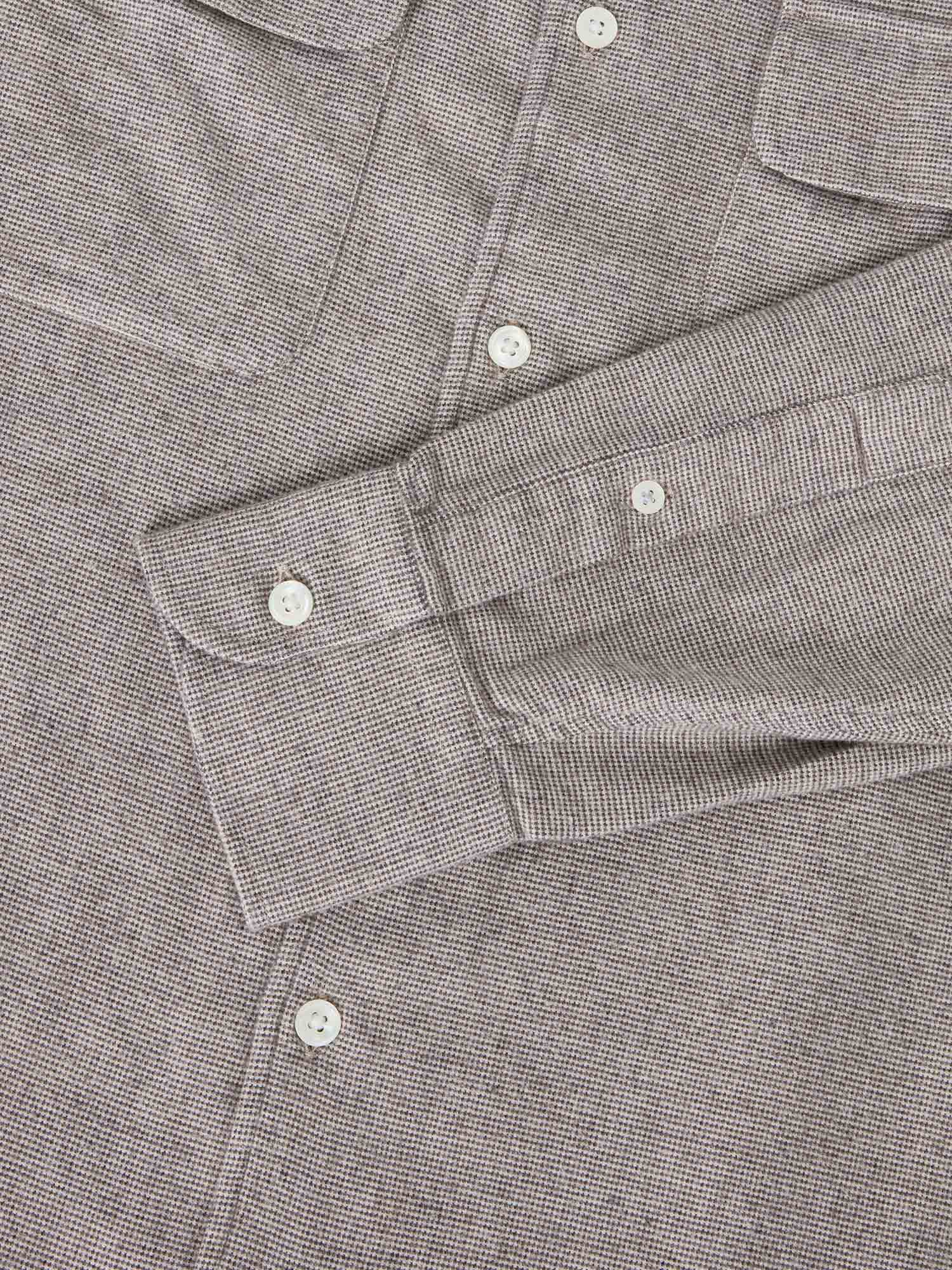 Morgan Workshirt Luxe Flannel Micro Check Shirt image