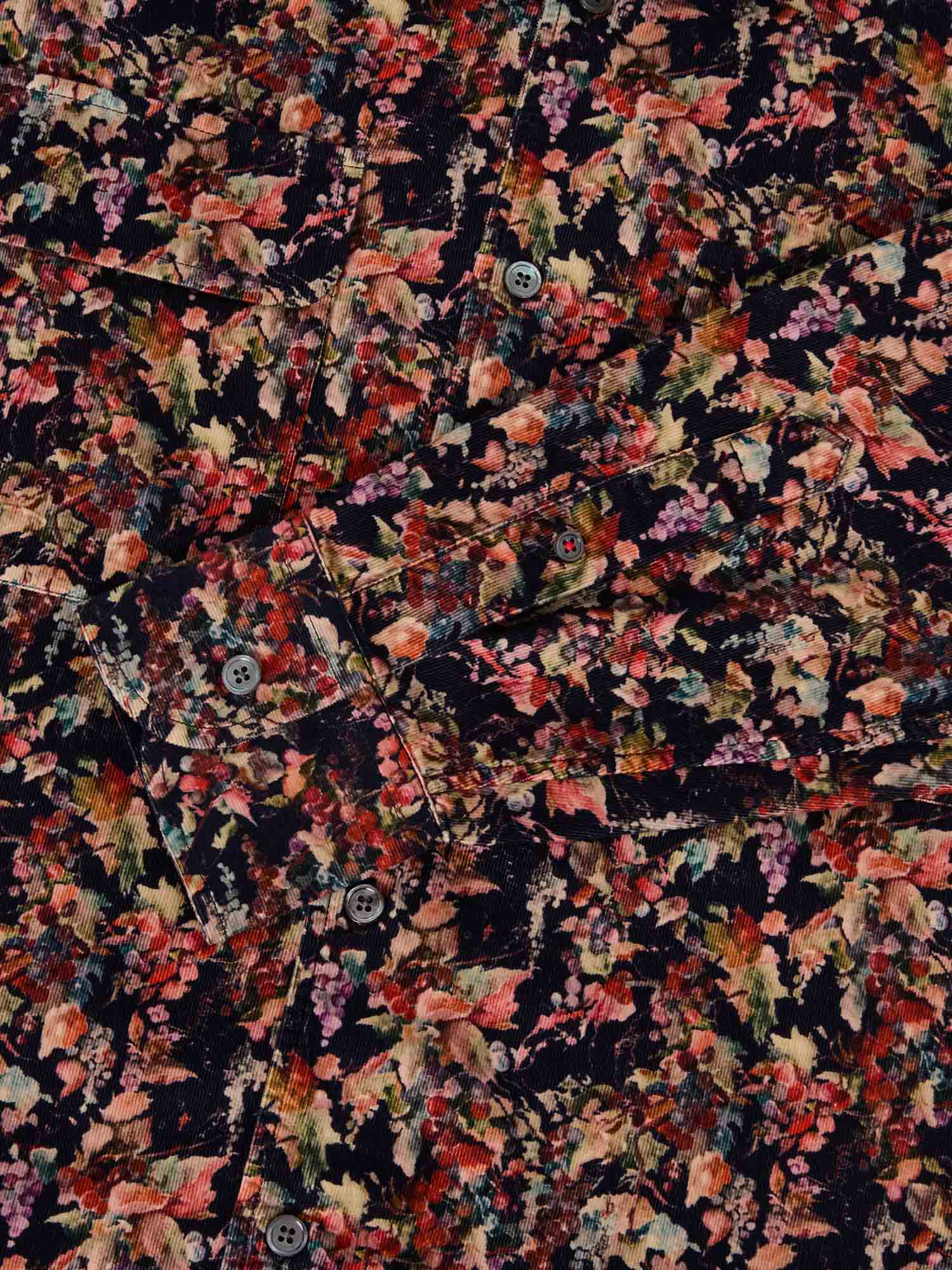 Morgan Workshirt Vineyard Print Pinwale Corduroy Shirt image