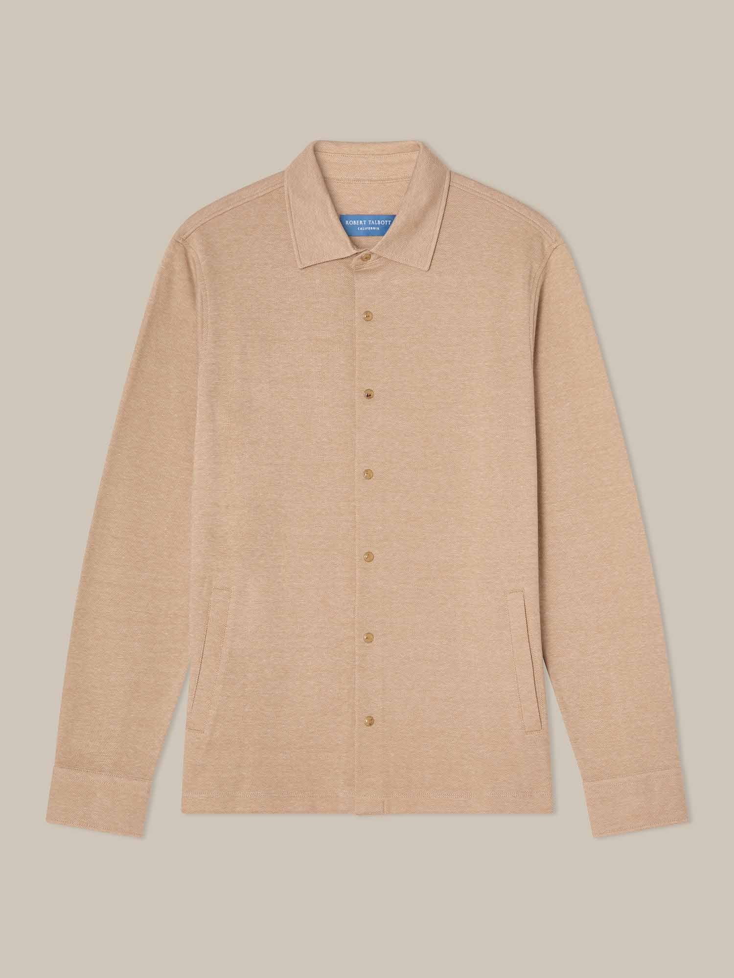 Walter Cashmere Blend Snap Front Shirt