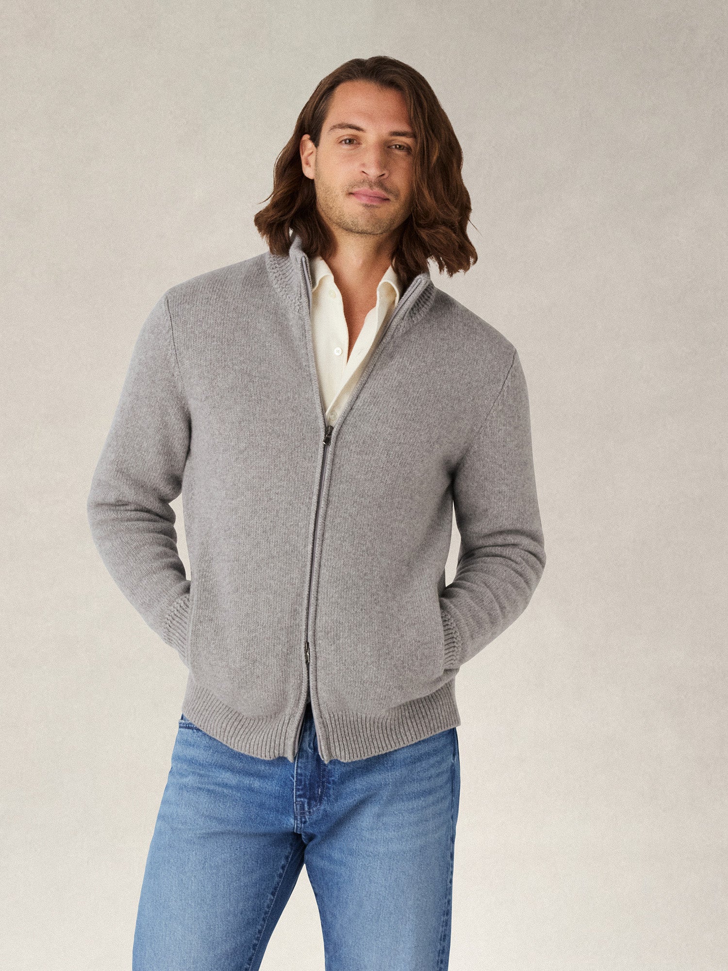Graham Full Zip Sweater