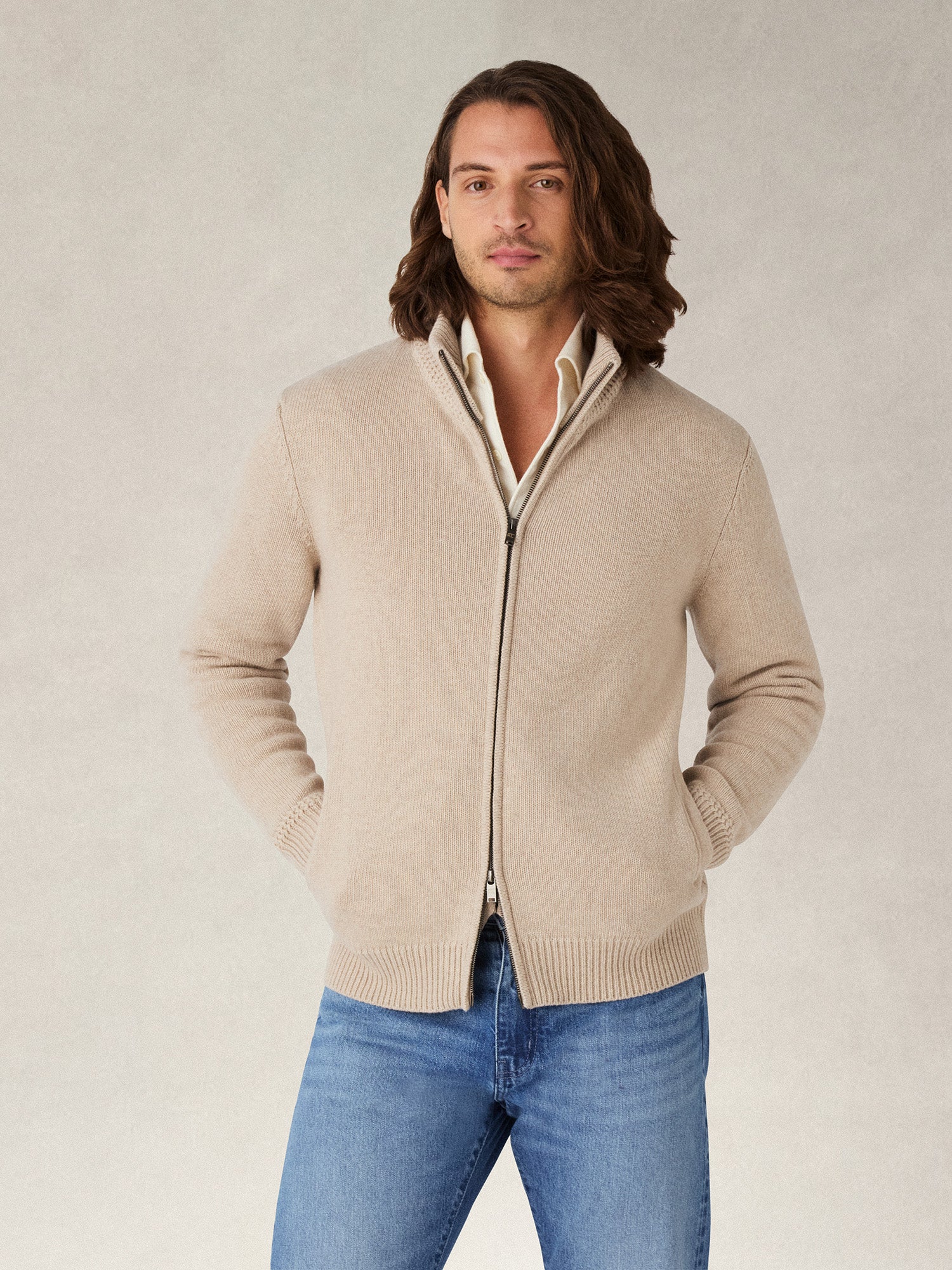 Graham Full Zip Sweater