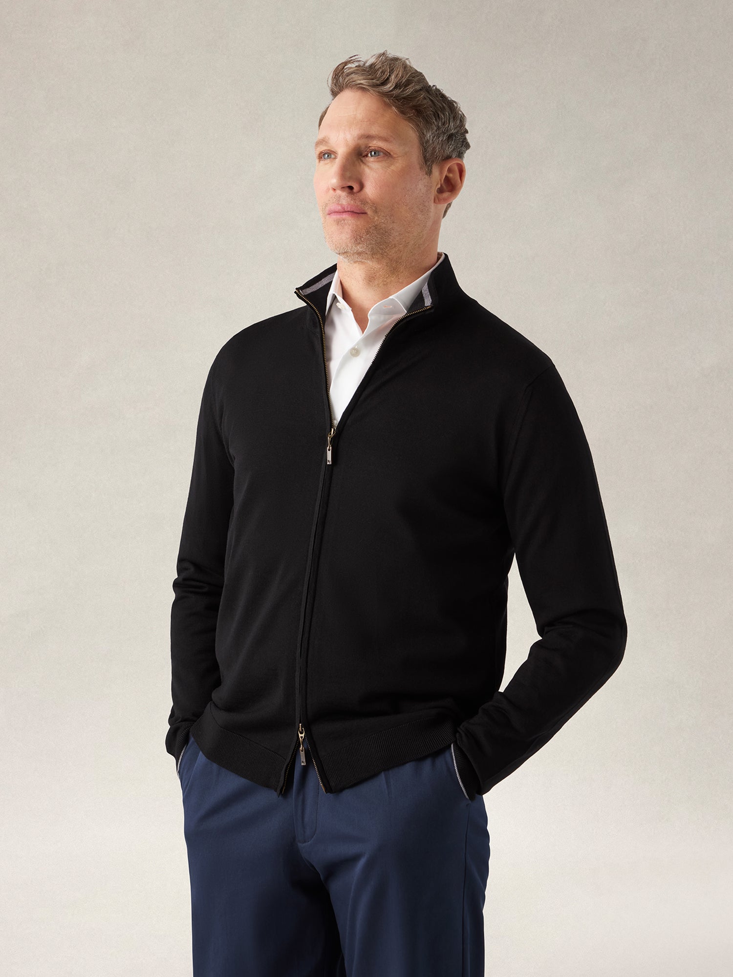 Dalton Full Zip Sweater