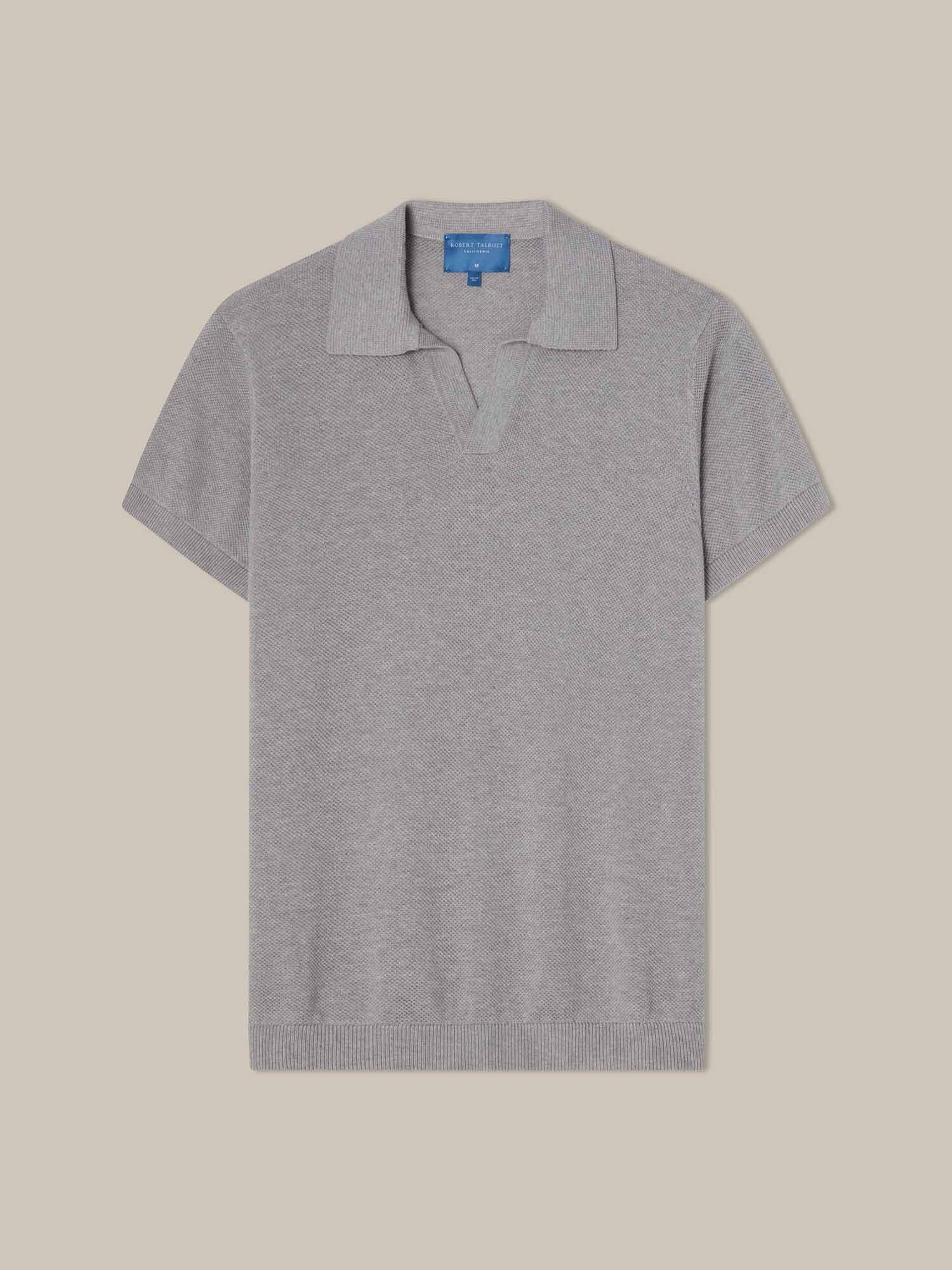 Randall Cotton Cashmere Johnny Collar Sweater