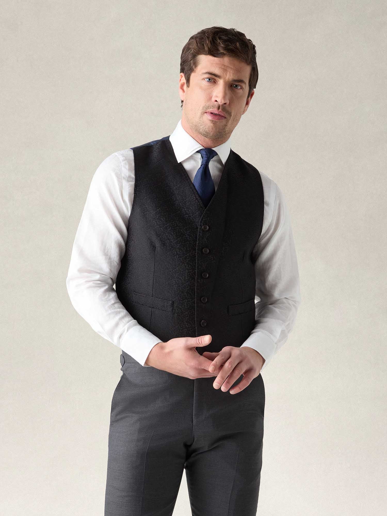 Astaire Textured Brocade Formal Vest