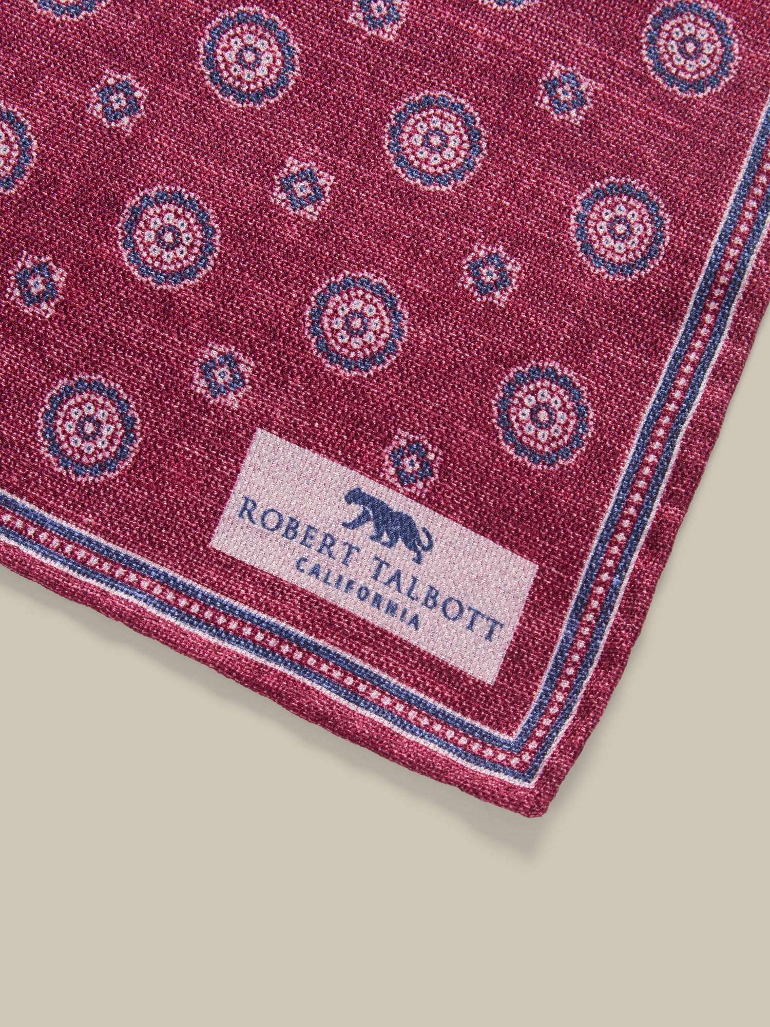 Collins Reversible Silk Pocket Square