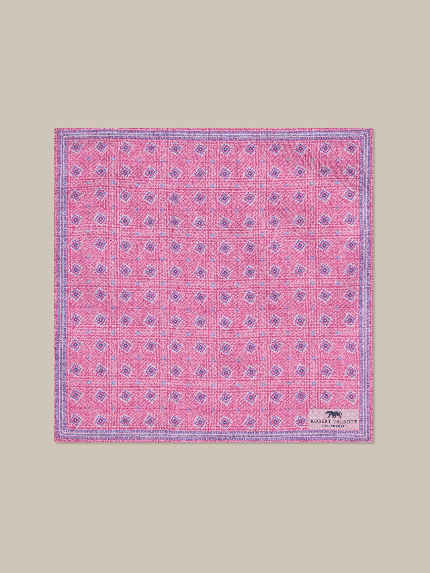 Collins Reversible Silk/Cotton Pocket Square image