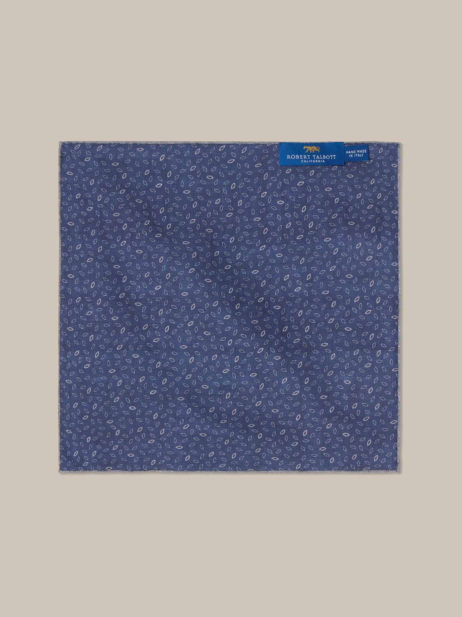 Collins Reversible Silk/Cotton Pocket Square