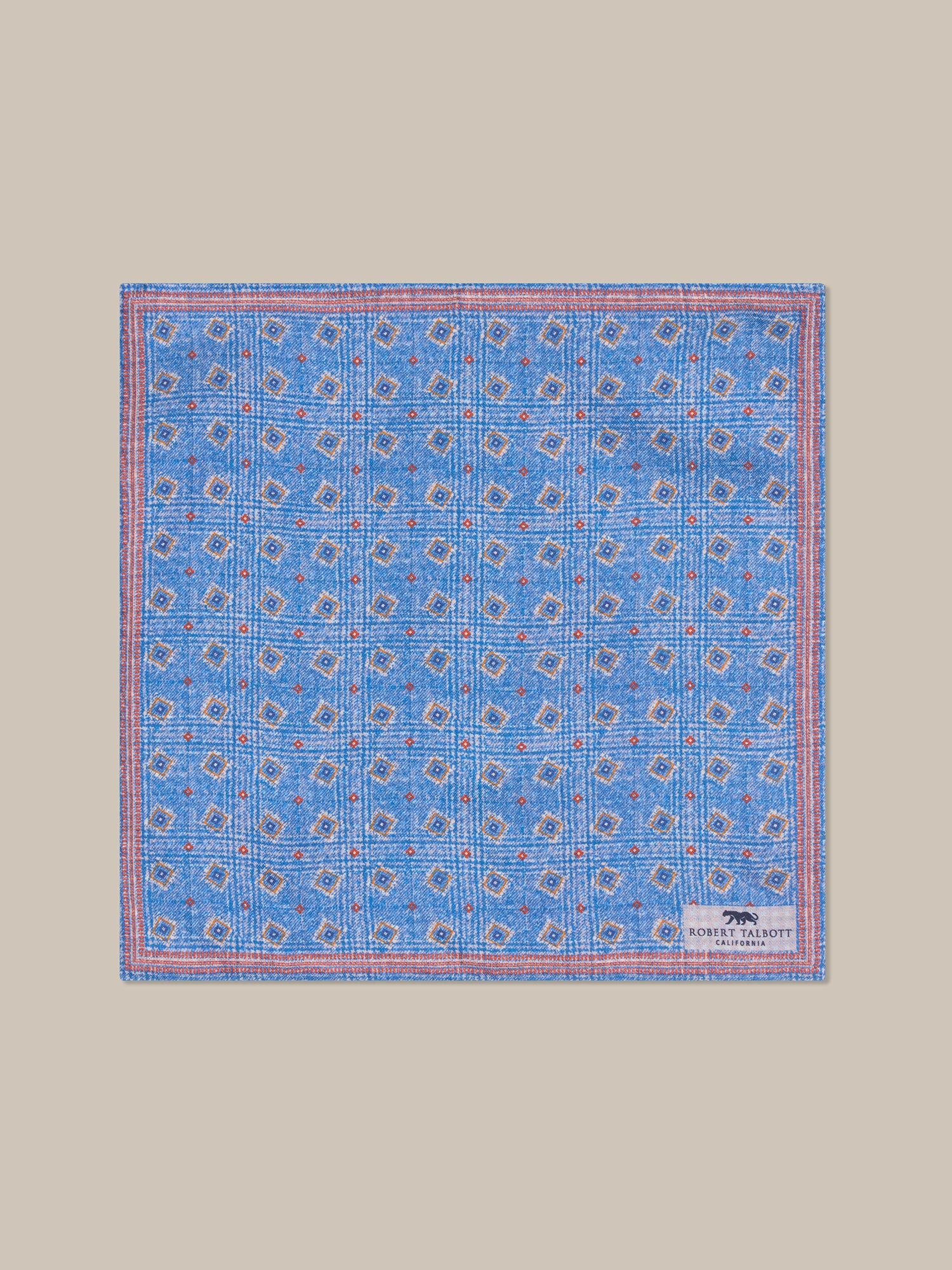 Collins Reversible Silk/Cotton Pocket Square image