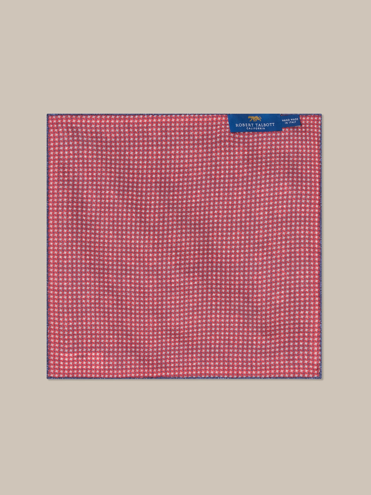 Collins Reversible Silk/Cotton Pocket Square