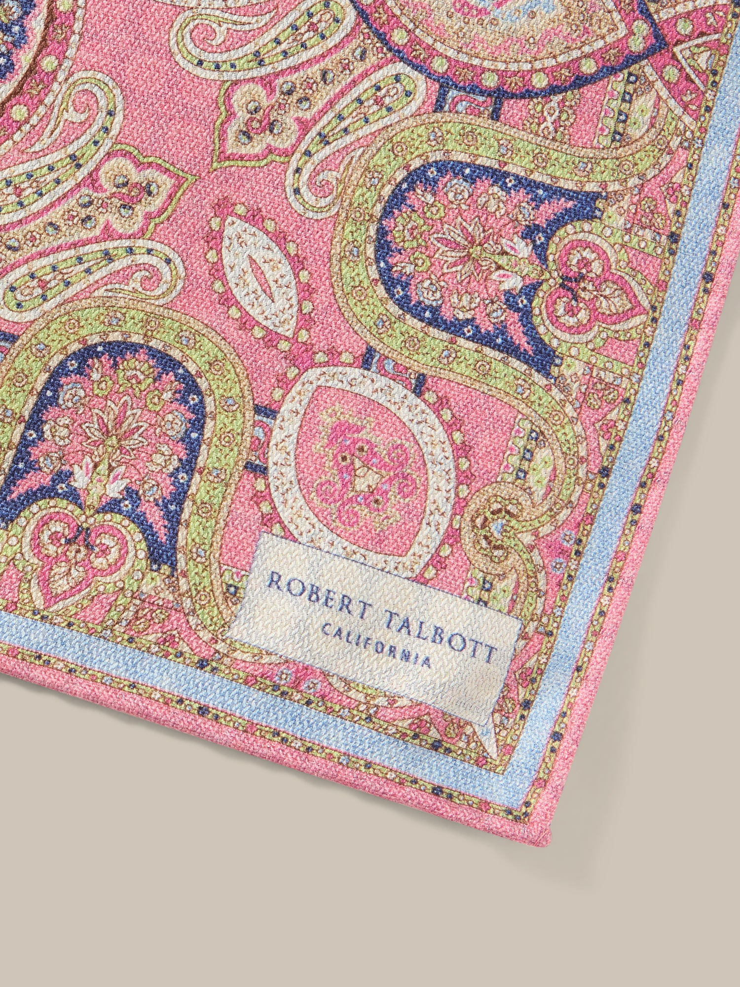 Collins Reversible Paisley Silk Pocket Square image