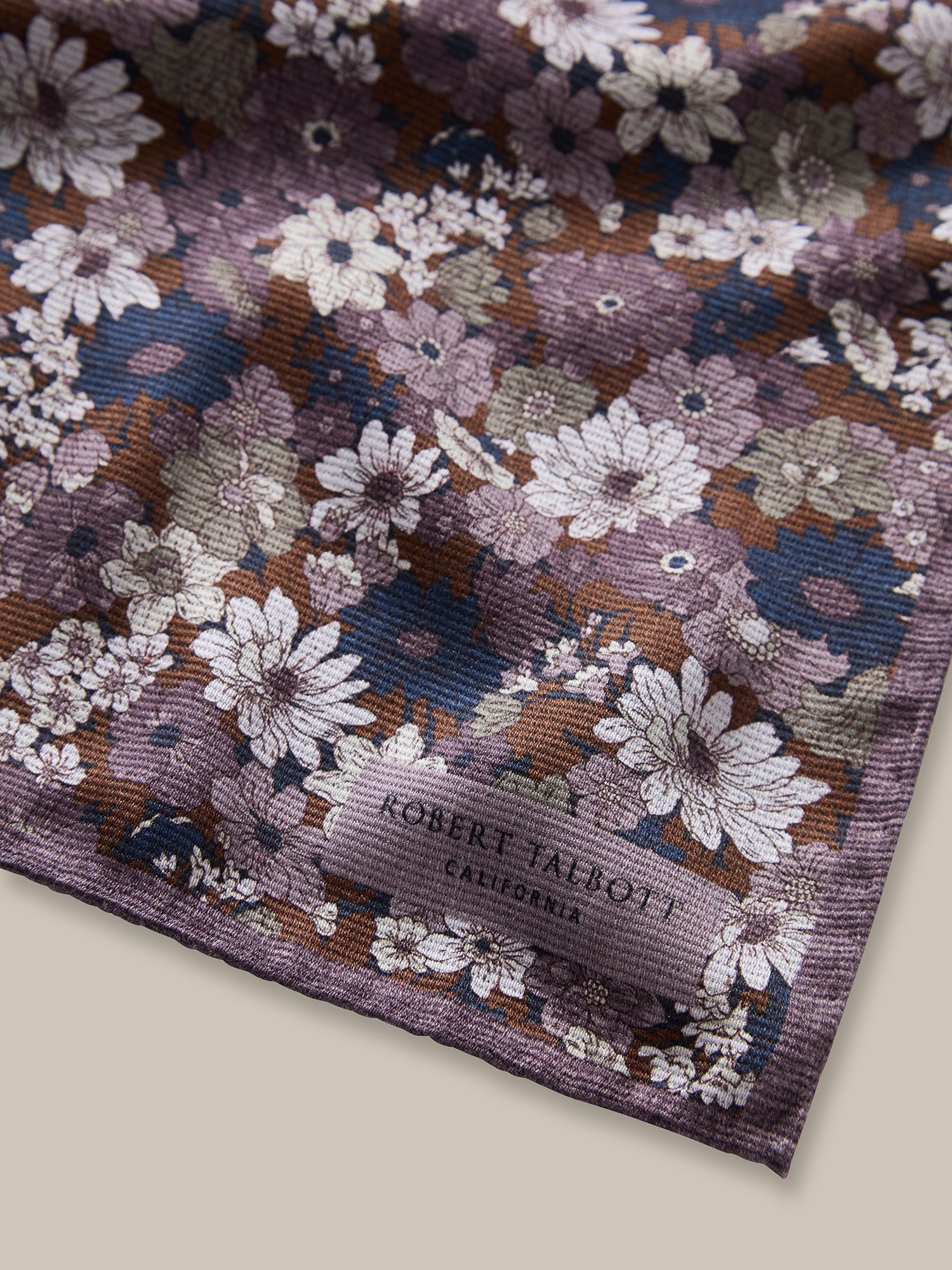Collins Floral Double Print Pocket Square