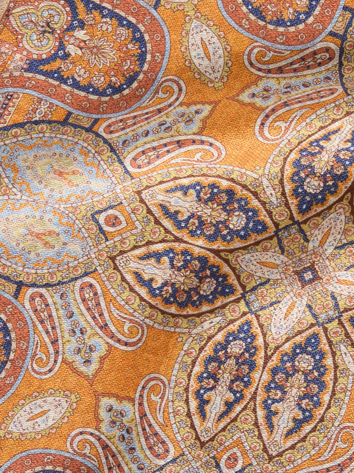 Collins Reversible Paisley Silk Pocket Square