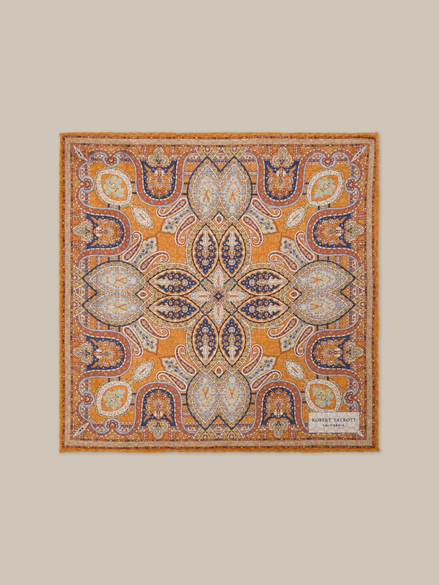 Collins Reversible Paisley Silk Pocket Square image