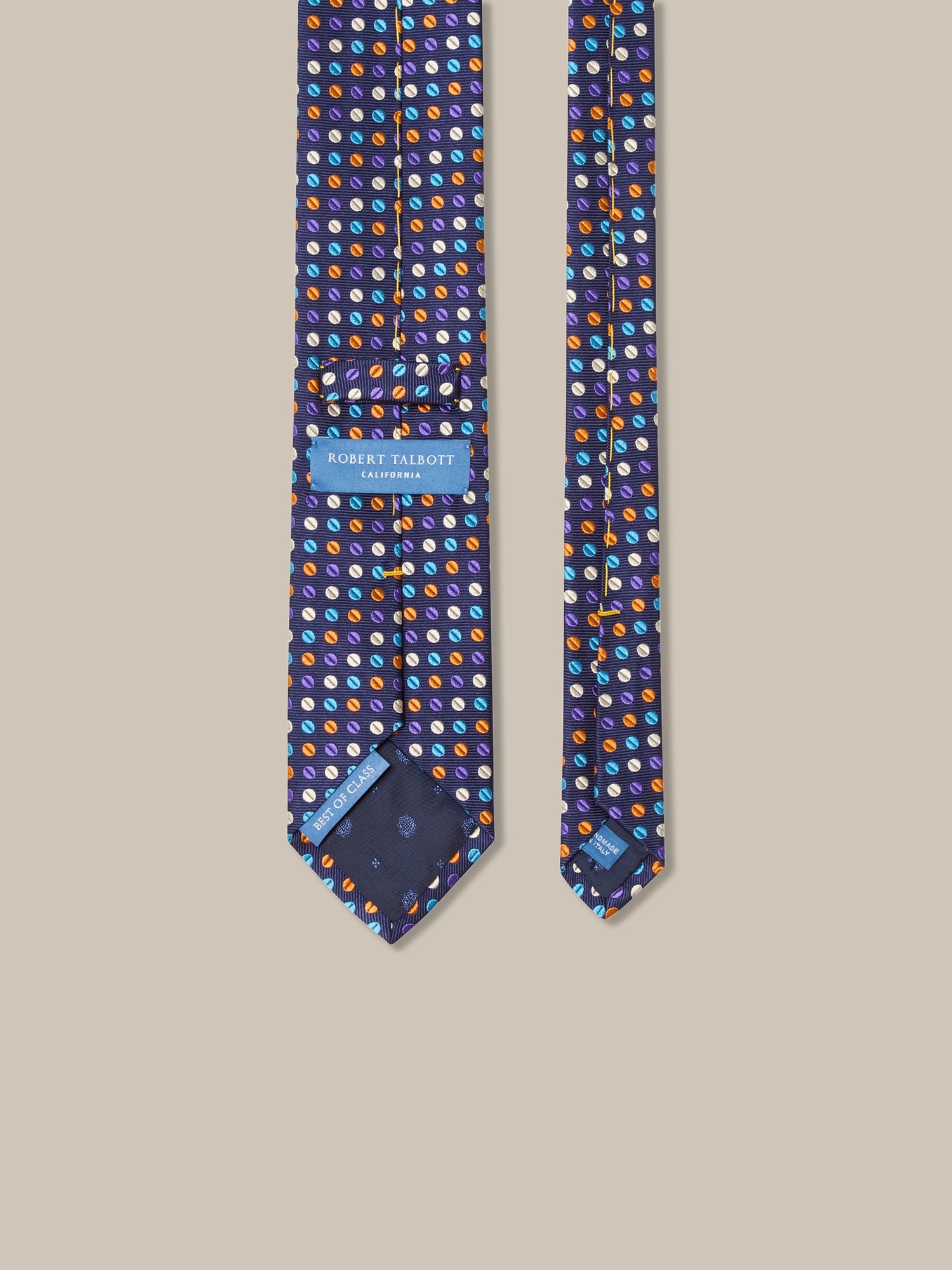 Robert Geo Circle Jacquard Necktie