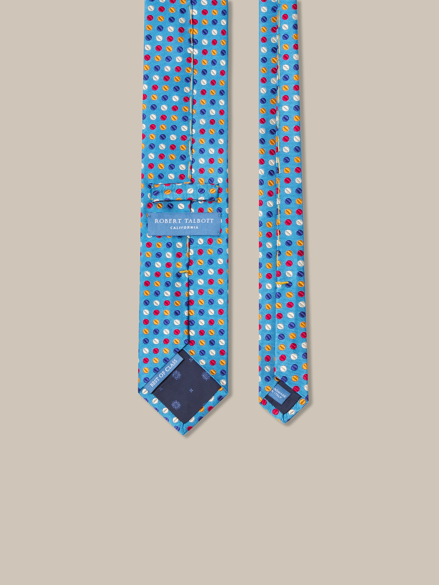 Robert Geo Circle Jacquard Necktie