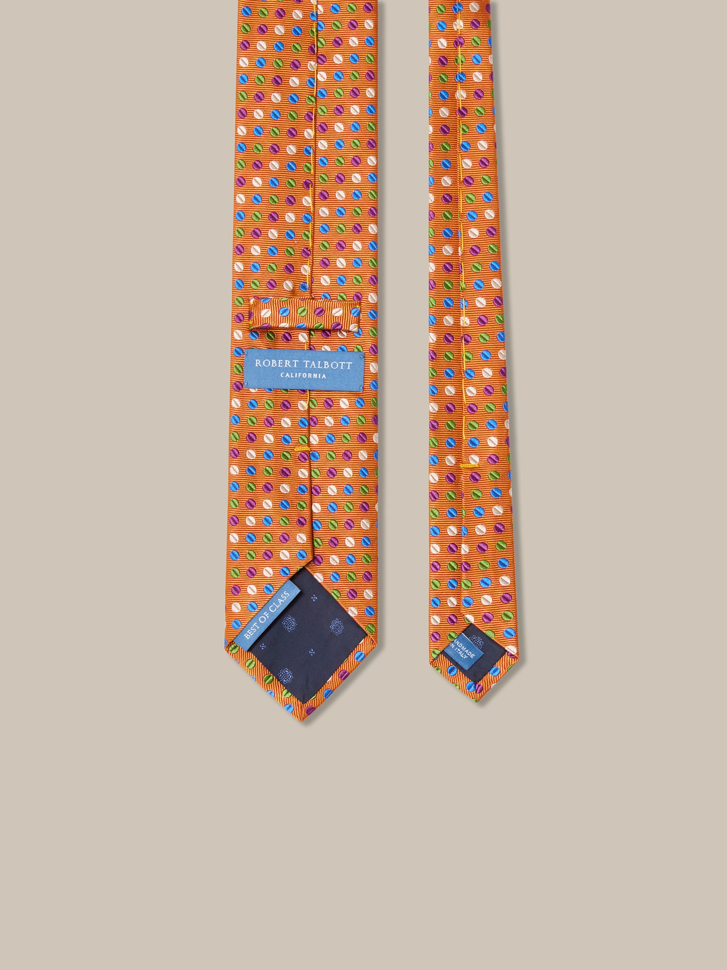 Robert Geo Circle Jacquard Necktie