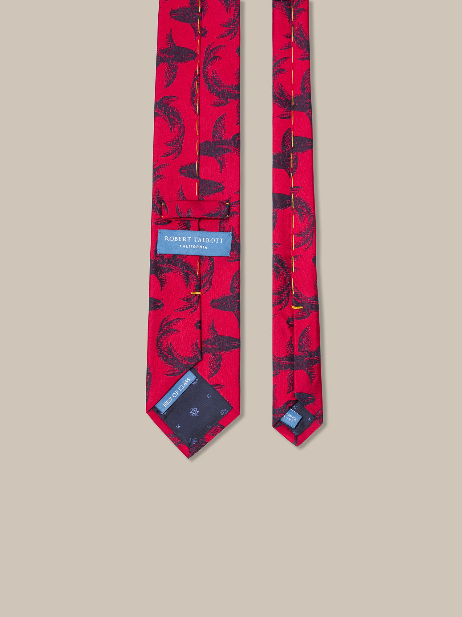 Robert Koi Fish Jacquard Necktie