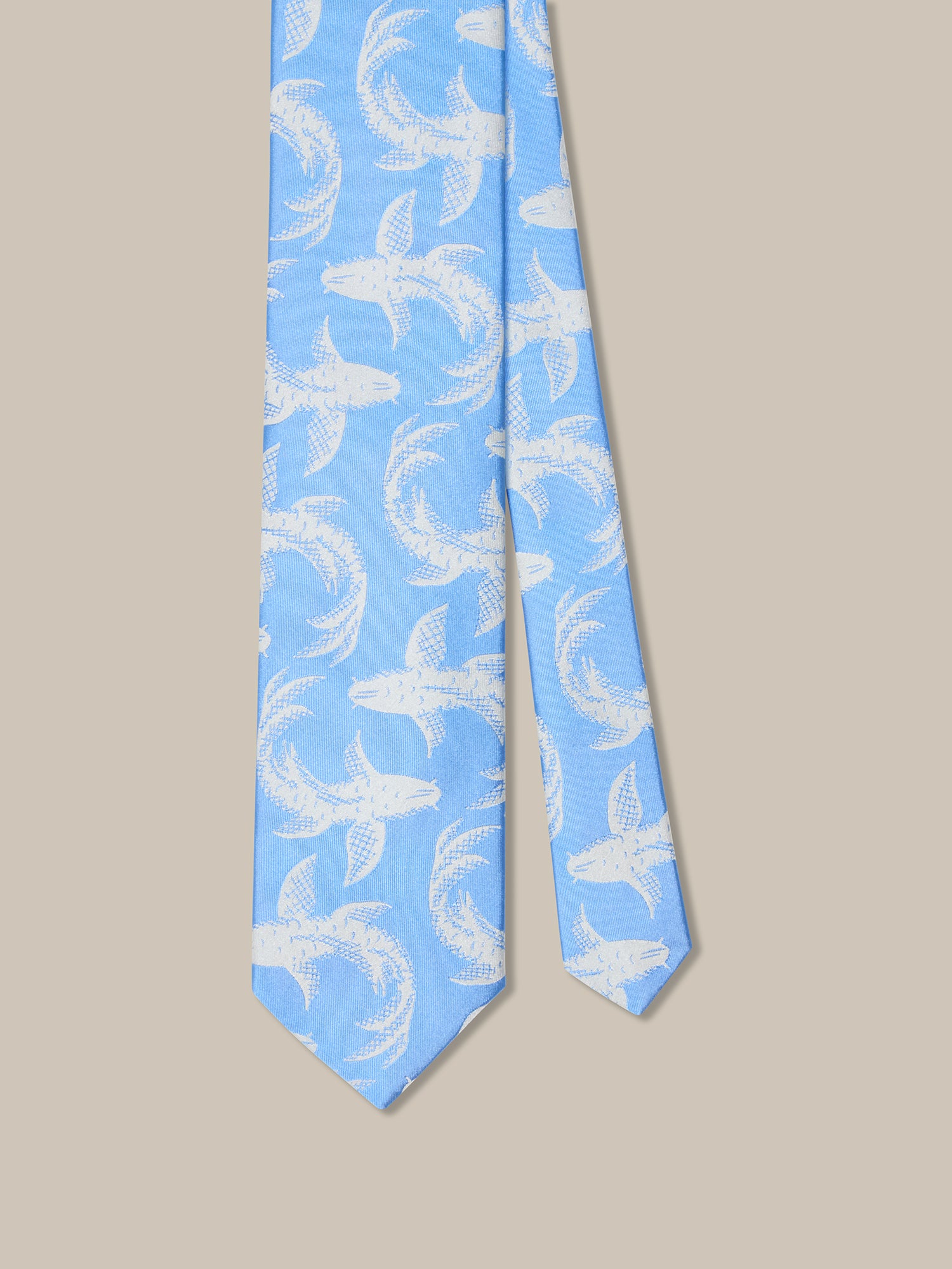 Robert Koi Fish Jacquard Necktie