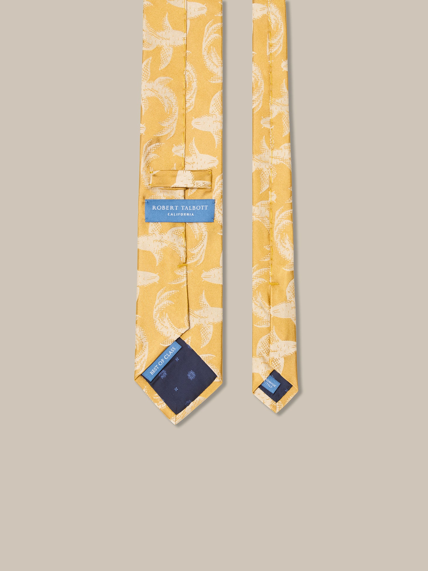 Robert Koi Fish Jacquard Necktie