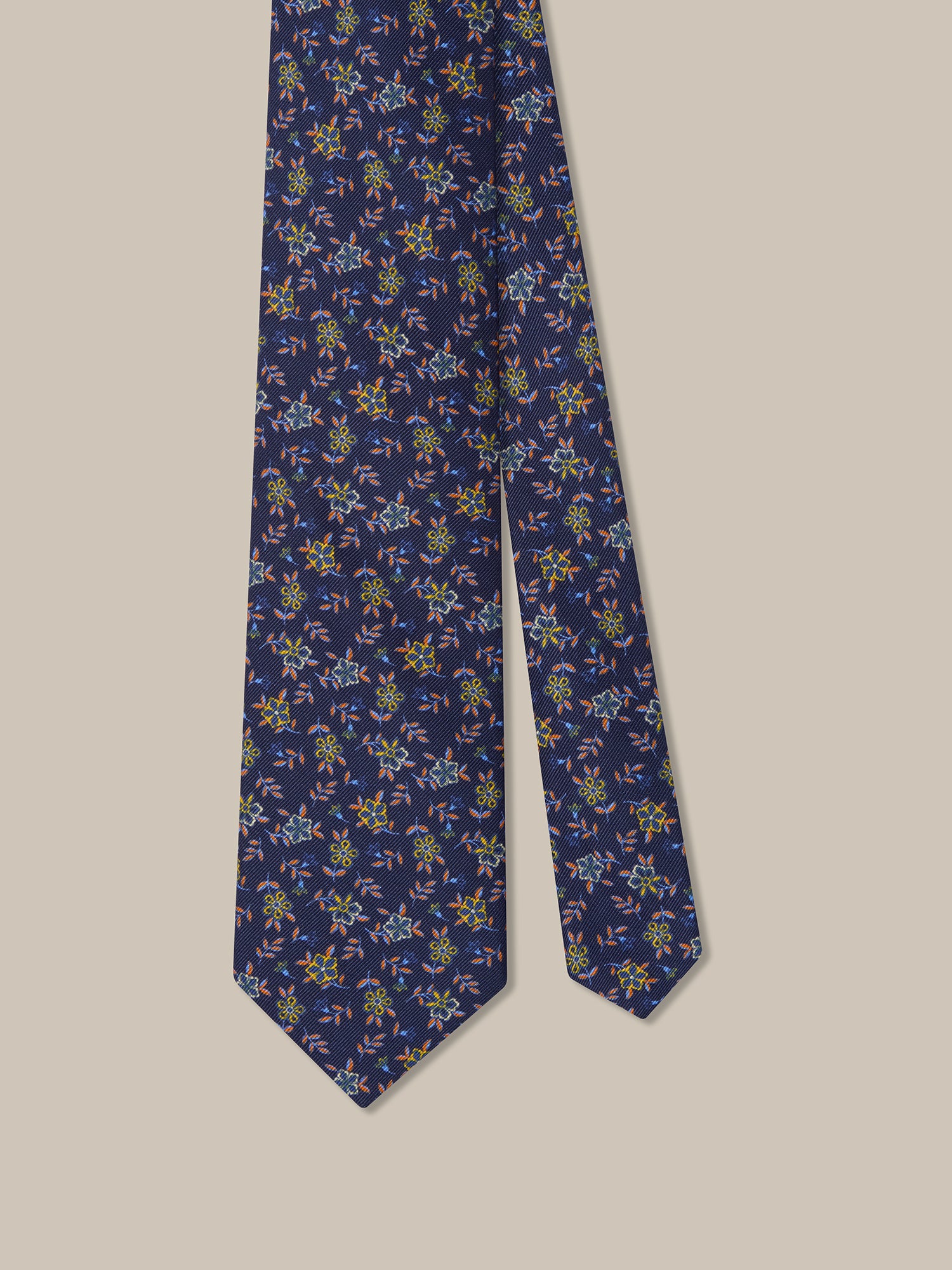 Robert Flowers Ribbed Silk Best of Class Necktie