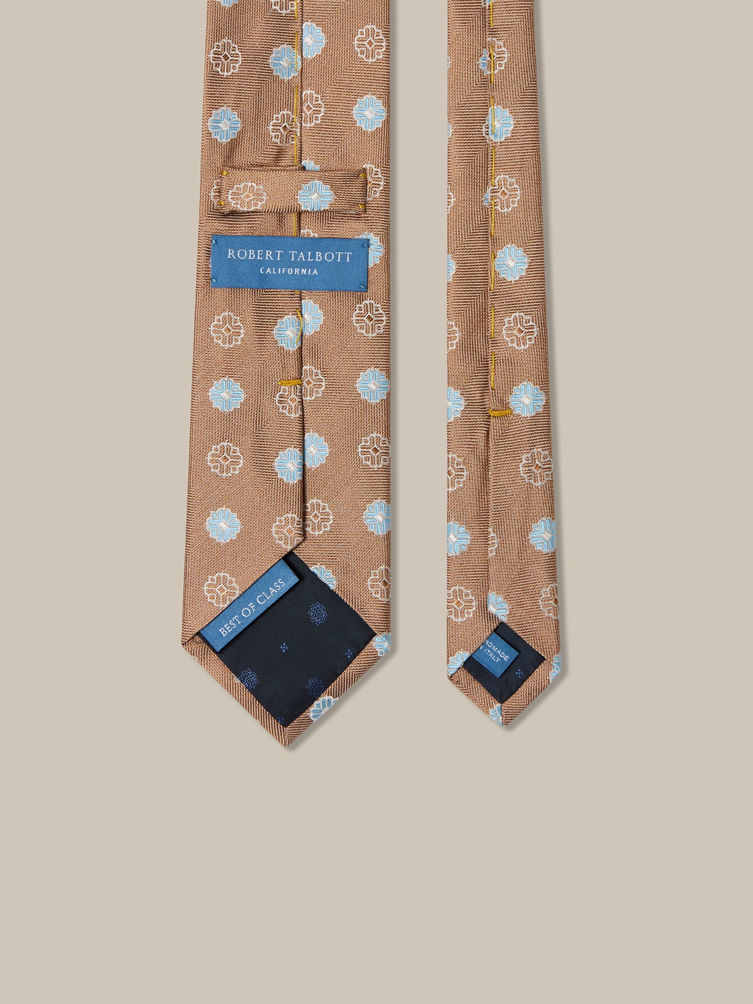 Robert Blue Flower Jaquard Best of Class Necktie