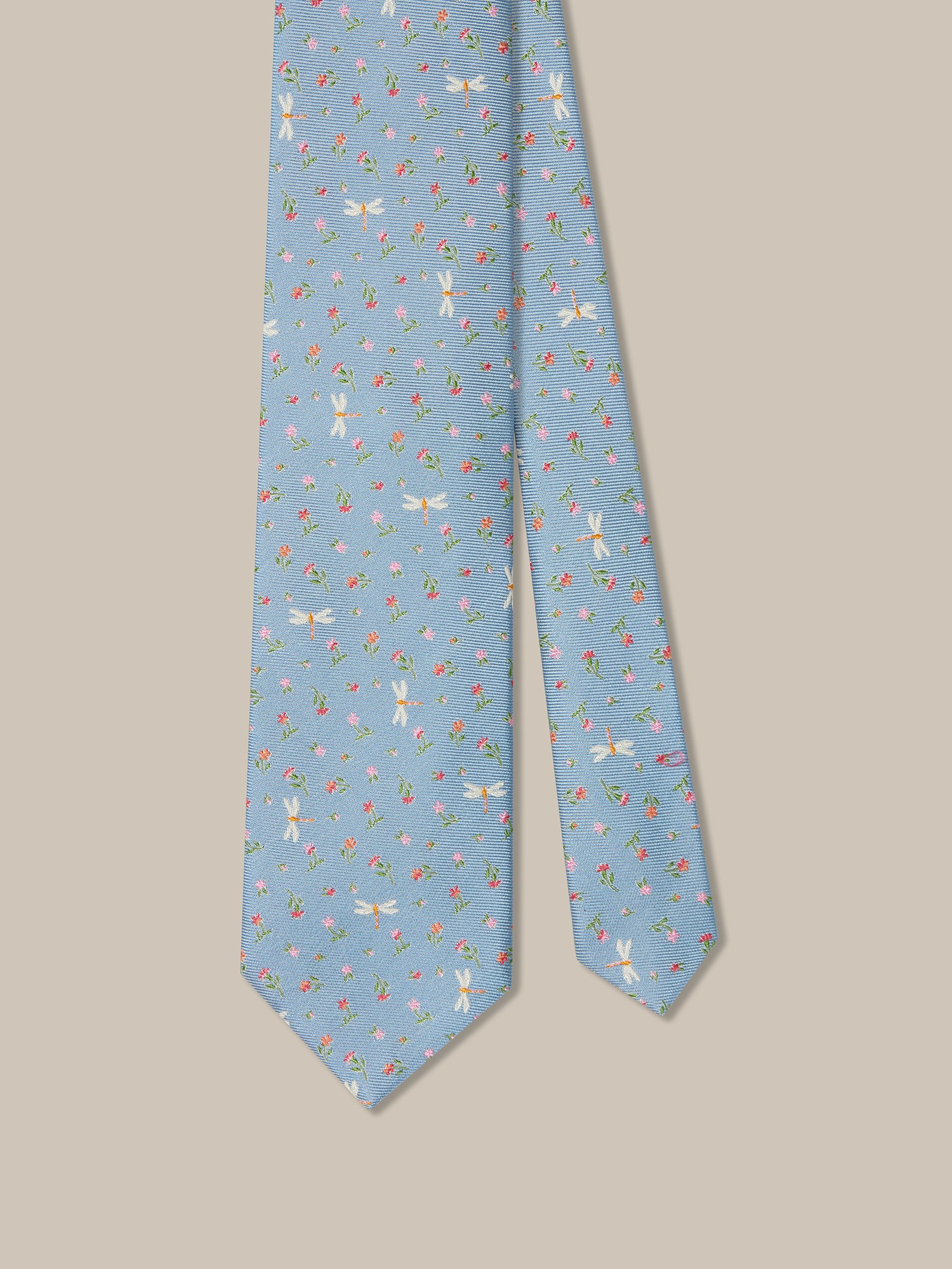 Robert Dragonfly Ditsy Floral Best of Class Necktie