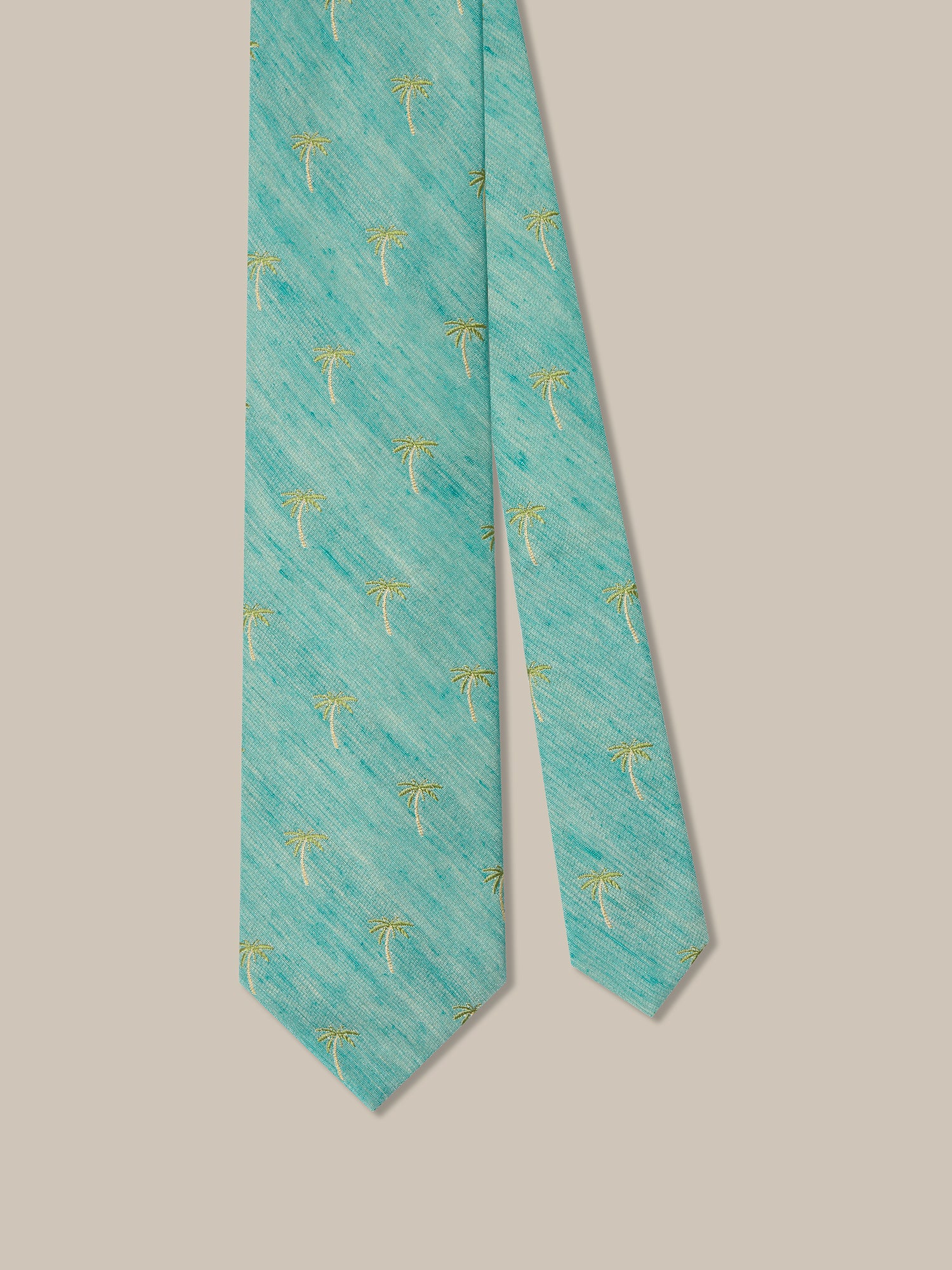 Robert Palm Silk Linen Best of Class Necktie