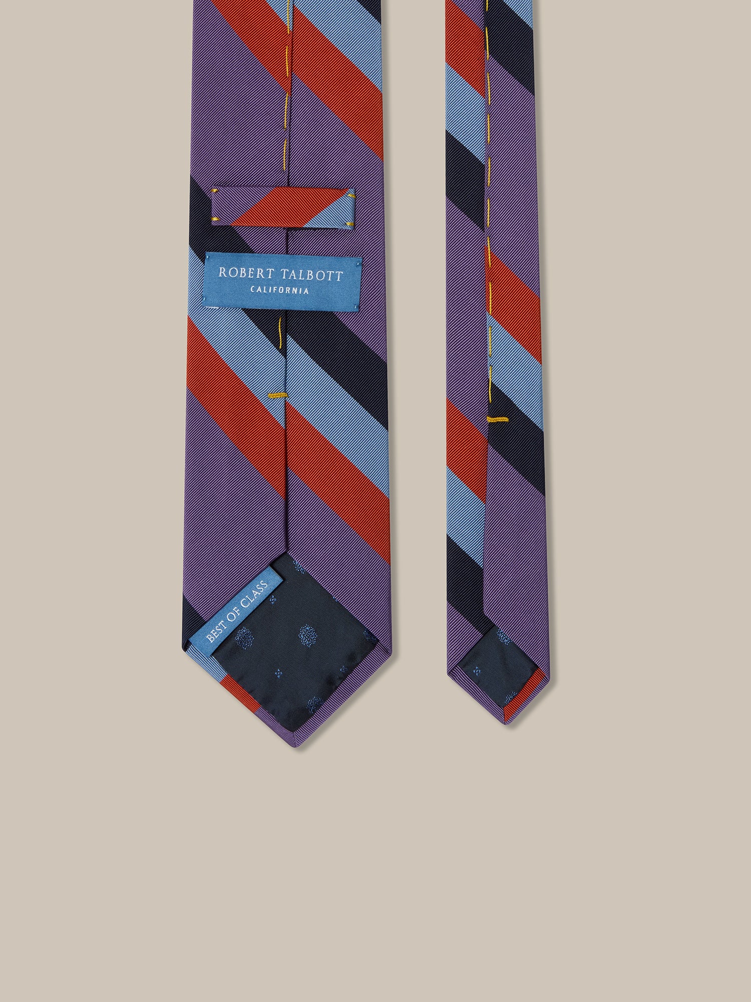 Robert Bold Silk Cotton Stripe Best of Class Necktie