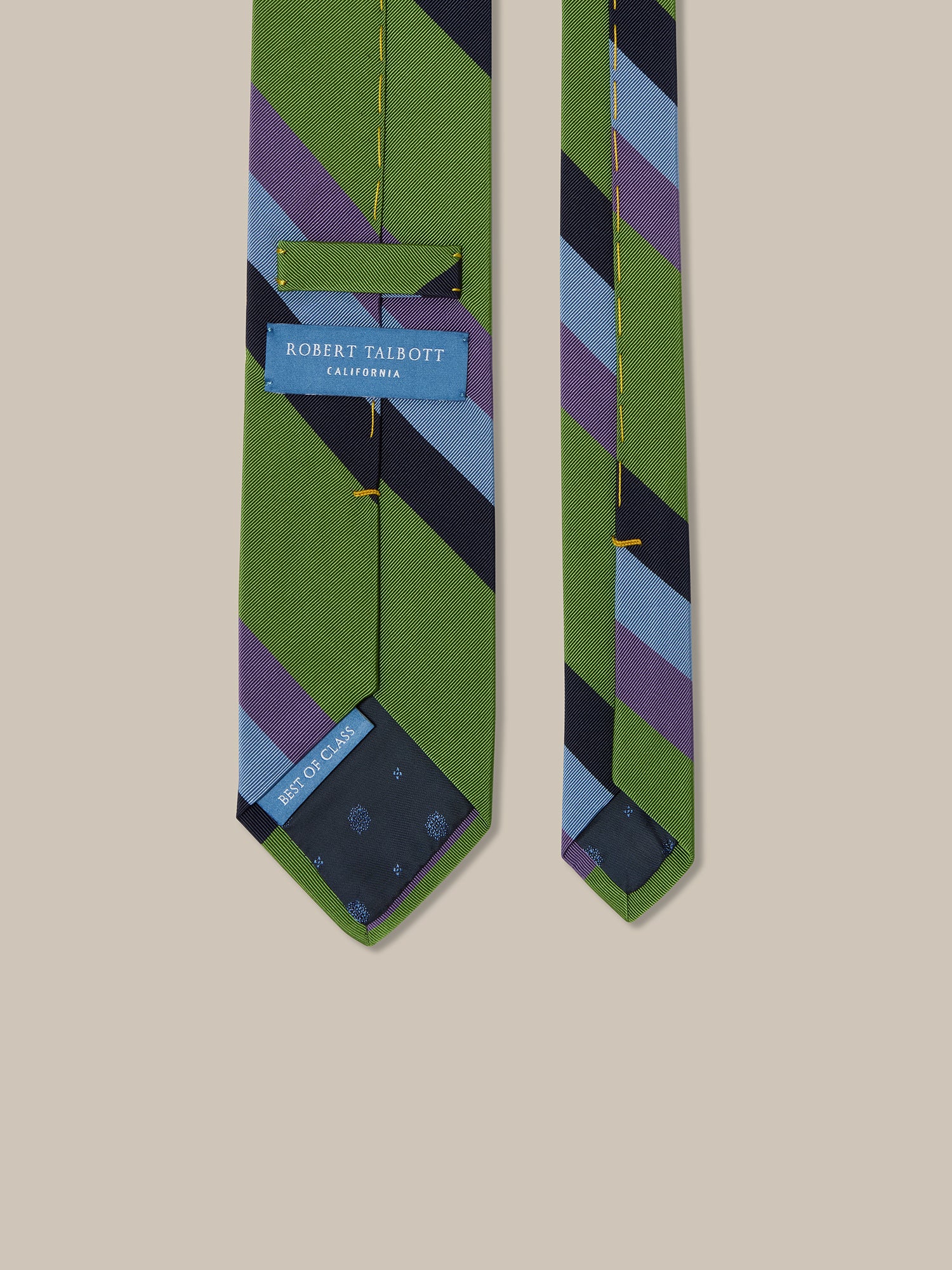 Robert Bold Silk Cotton Stripe Best of Class Necktie