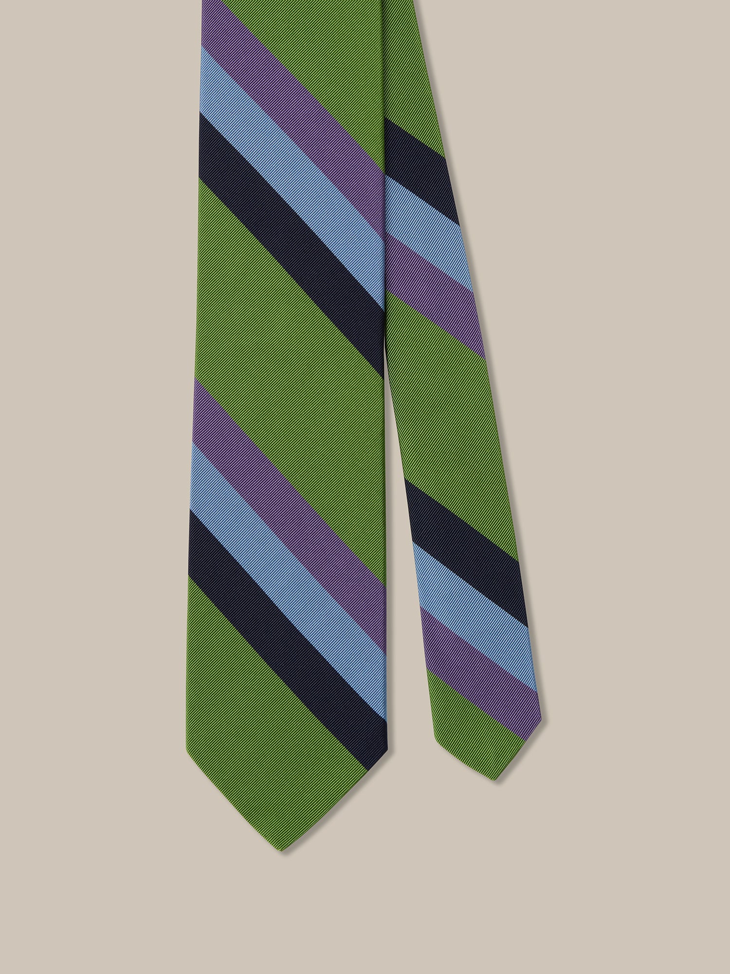 Robert Bold Silk Cotton Stripe Best of Class Necktie