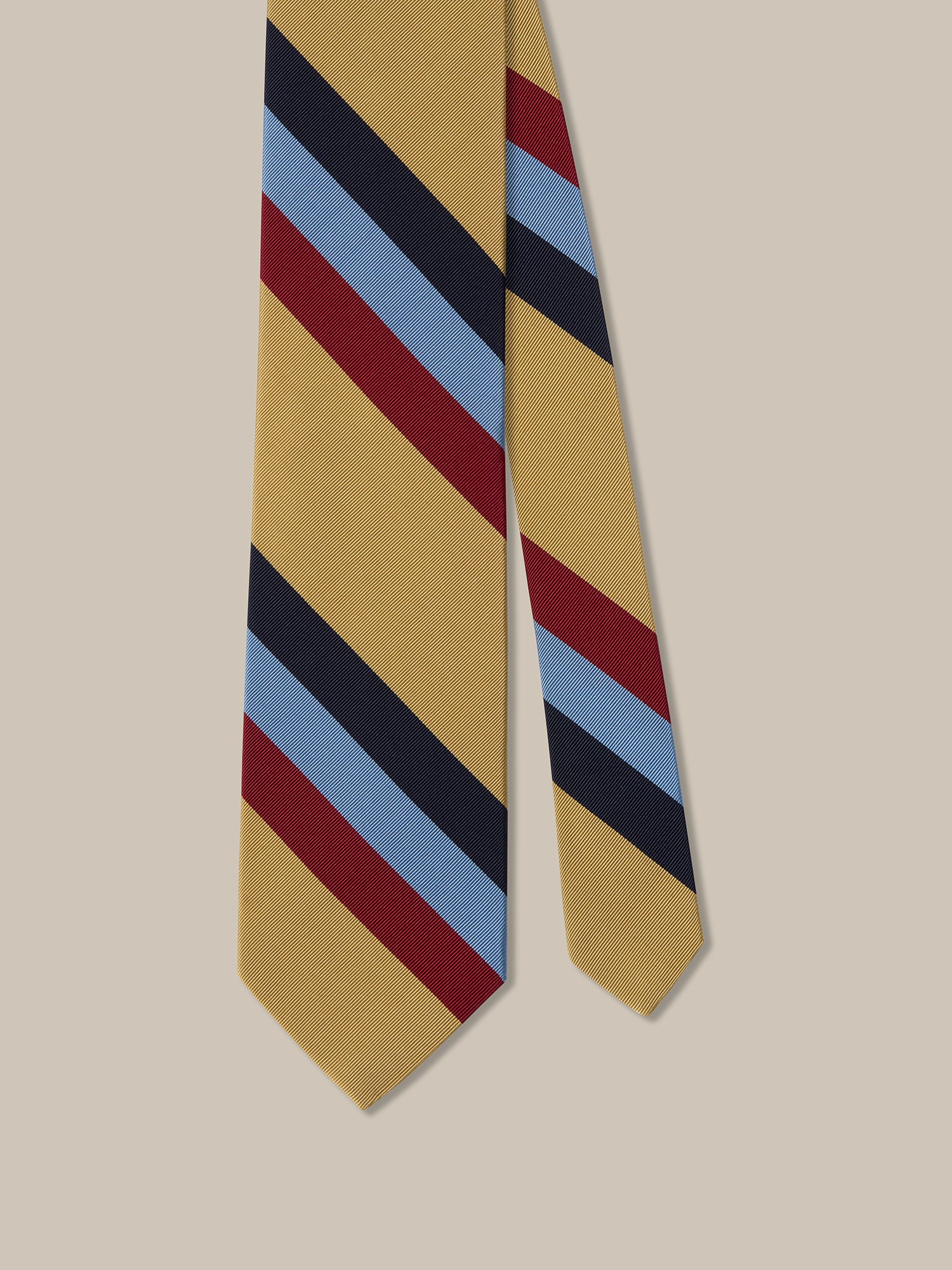 Robert Bold Silk Cotton Stripe Best of Class Necktie
