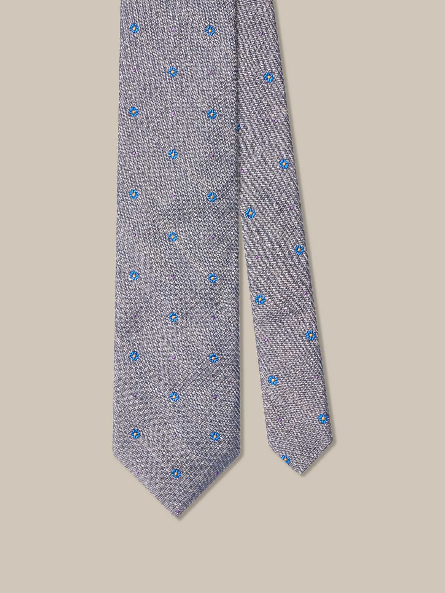 Robert Mini Flower Neat Best of Class Necktie