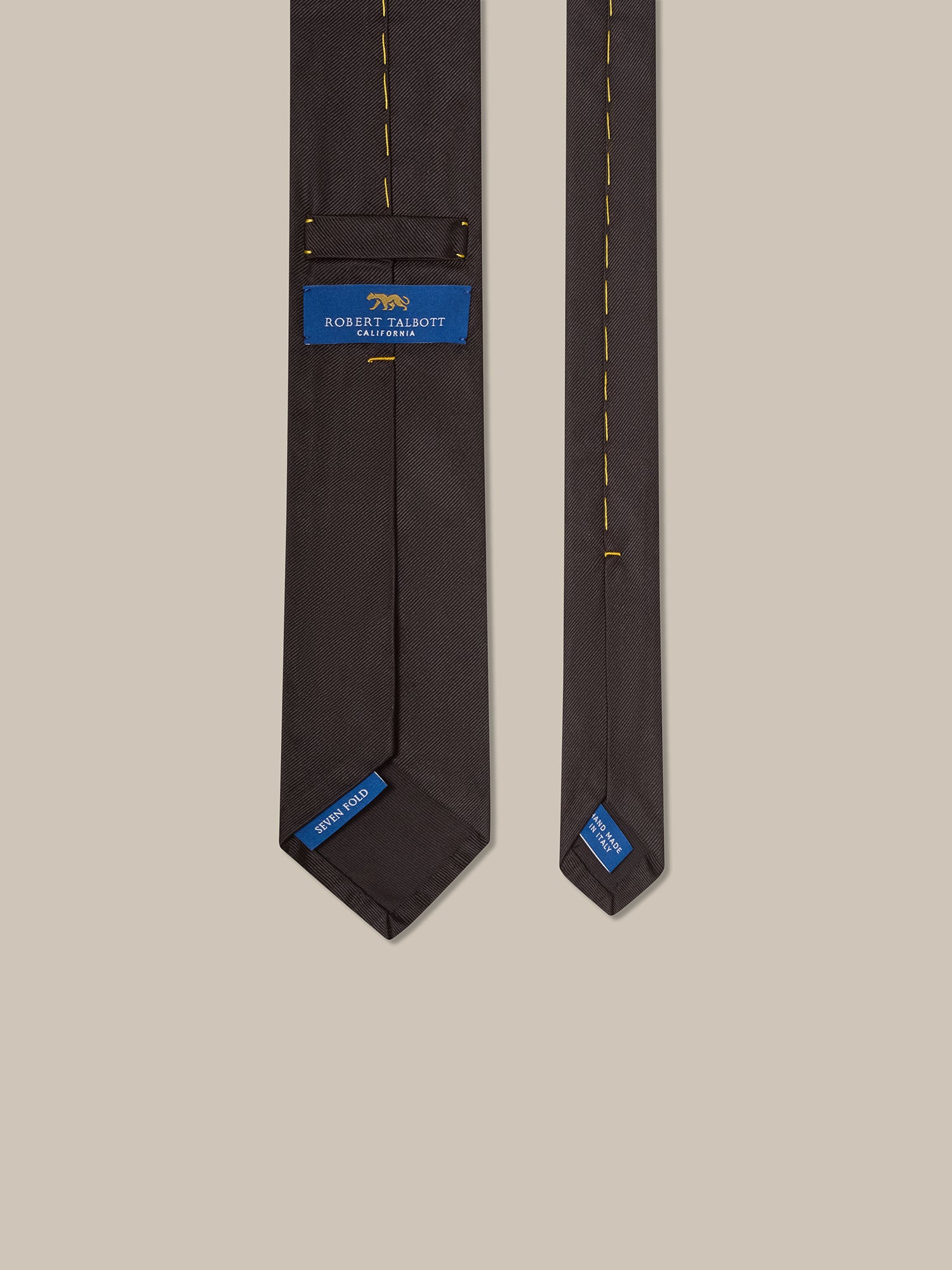 Newman 7 Fold Solid Silk Necktie image
