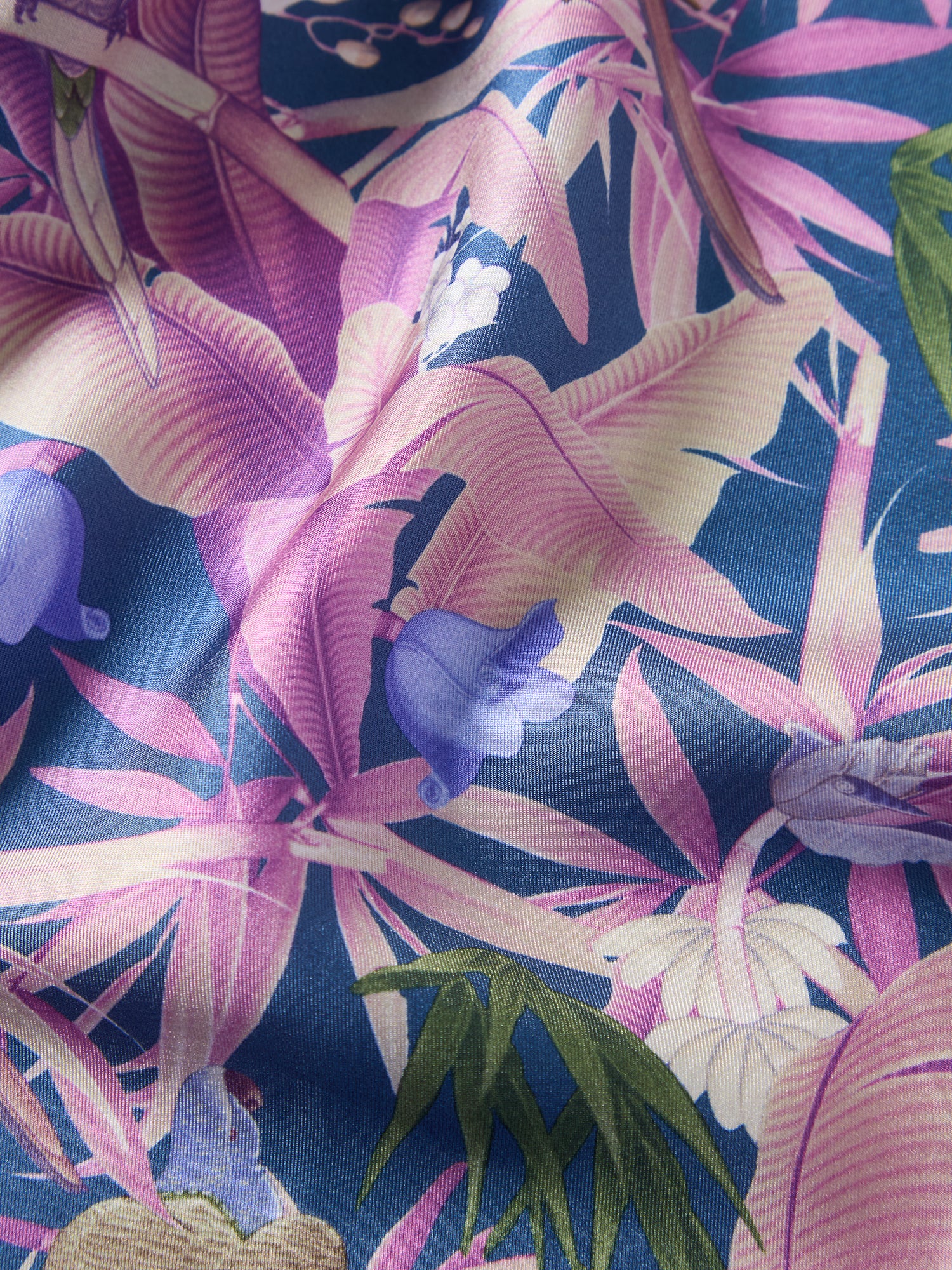 York Tropical Floral Pocket Square